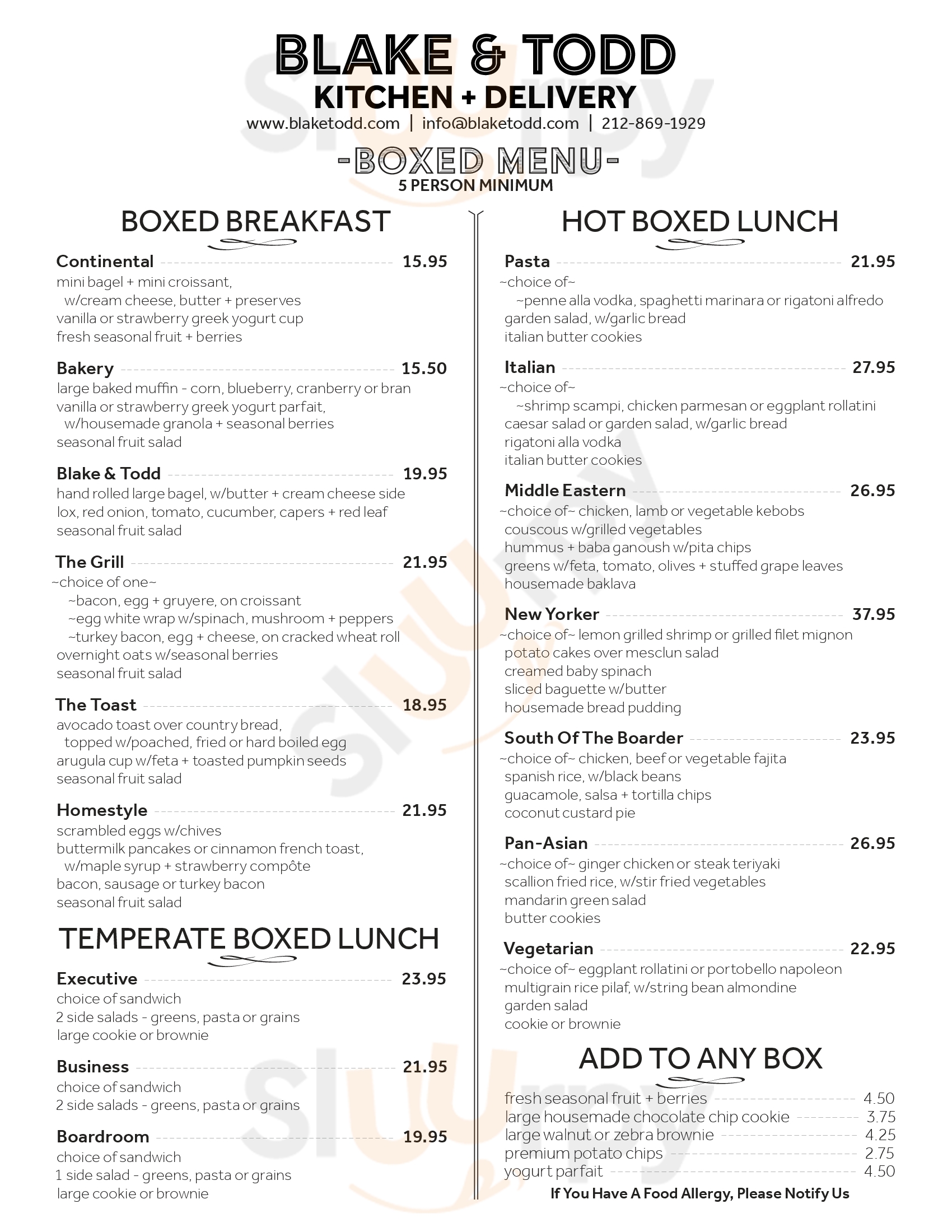 Main Menu - Blake & Todd