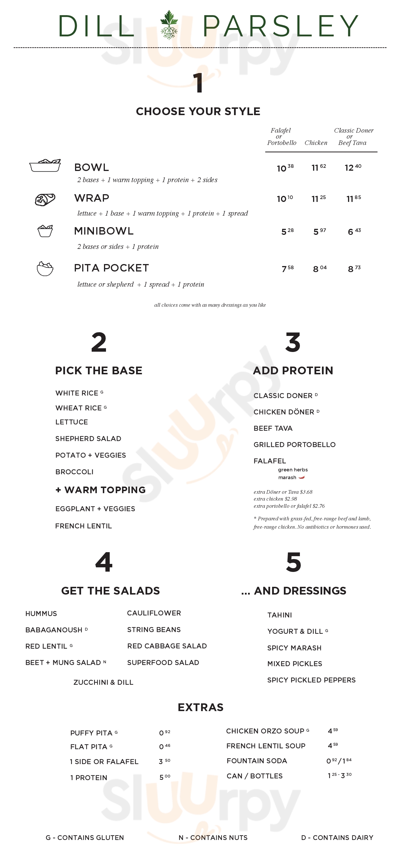 Dill & Parsley New York City Menu - 1