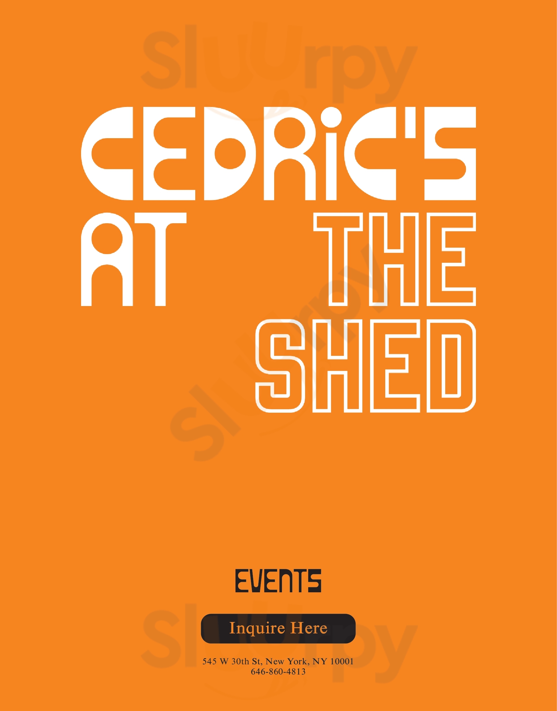 Cedric's At The Shed New York City Menu - 1