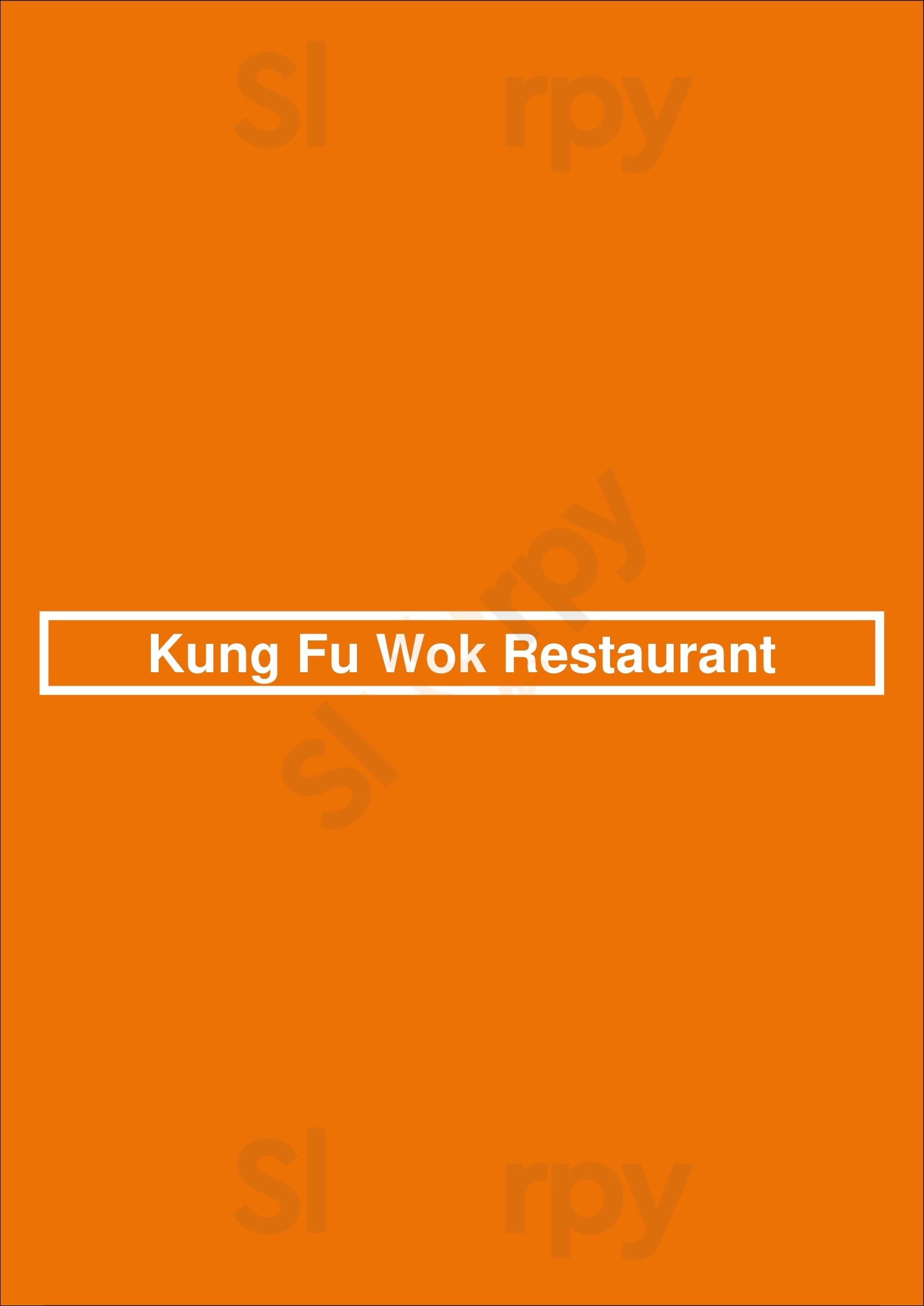 Kung Fu Wok Restaurant Chicago Menu - 1
