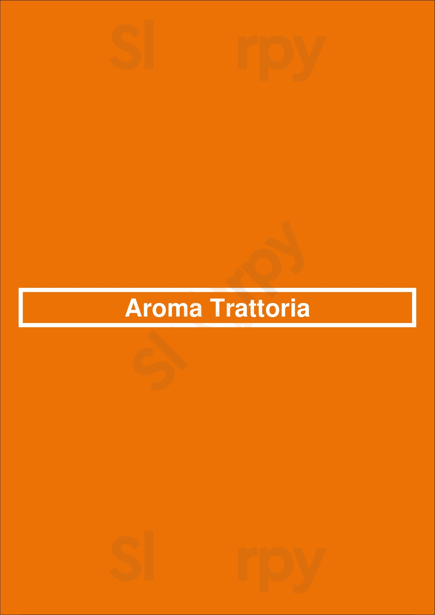 Aroma Trattoria New York City Menu - 1