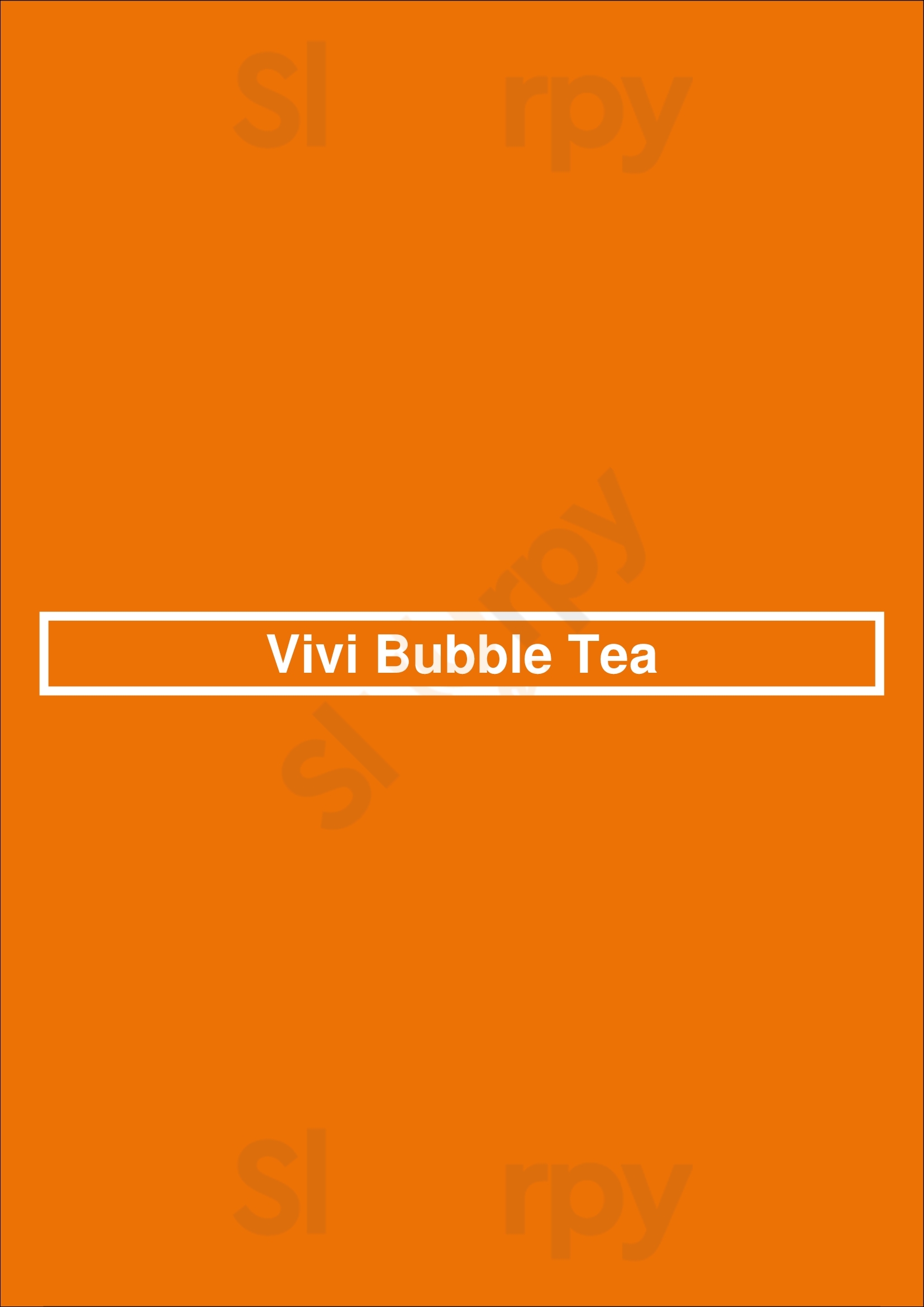 Vivi Bubble Tea New York City Menu - 1