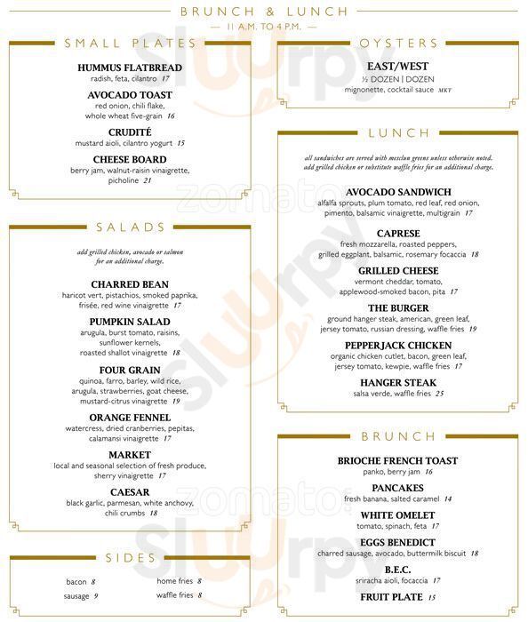 The Chester New York City Menu - 1