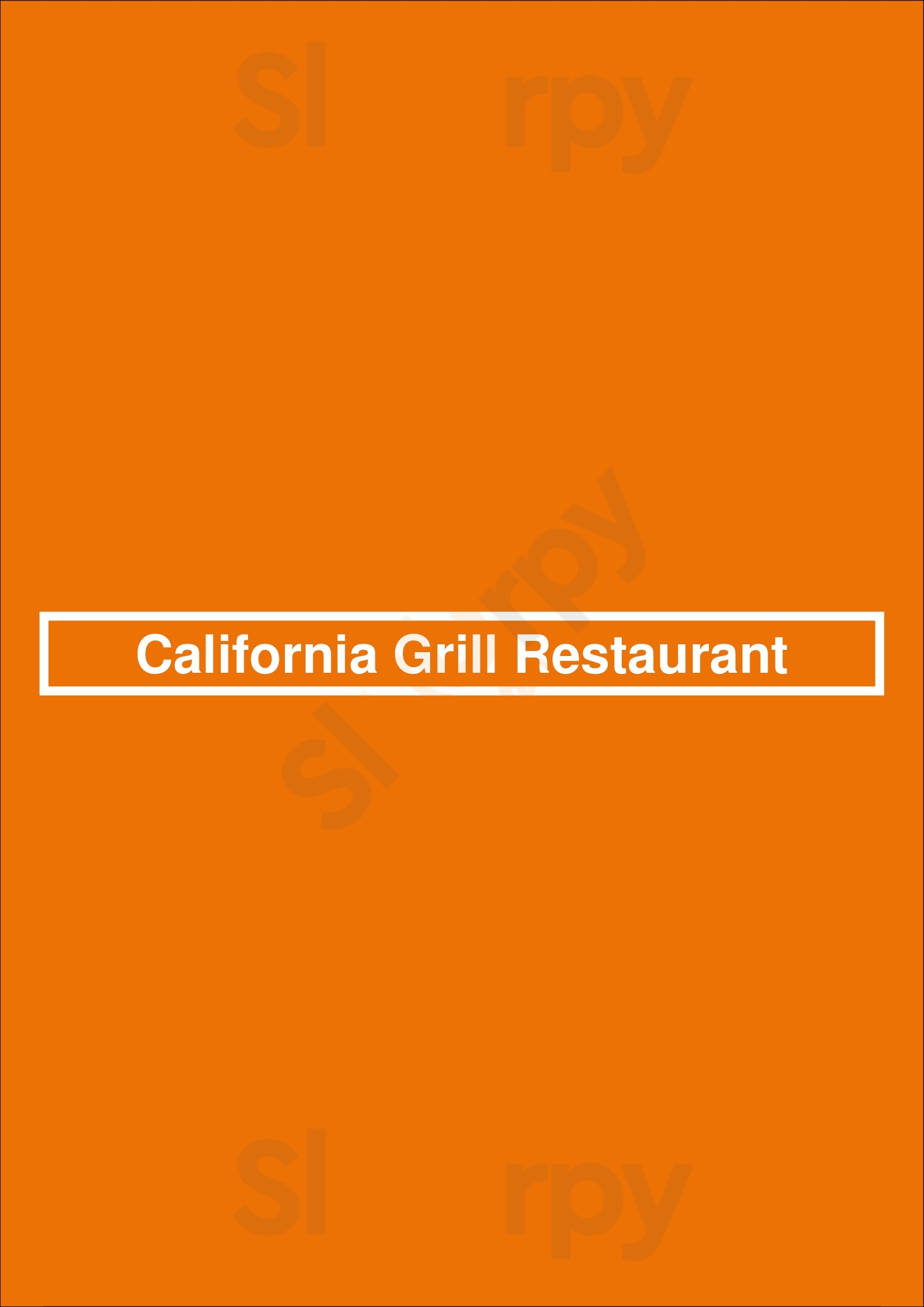 California Grill Restaurant Los Angeles Menu - 1