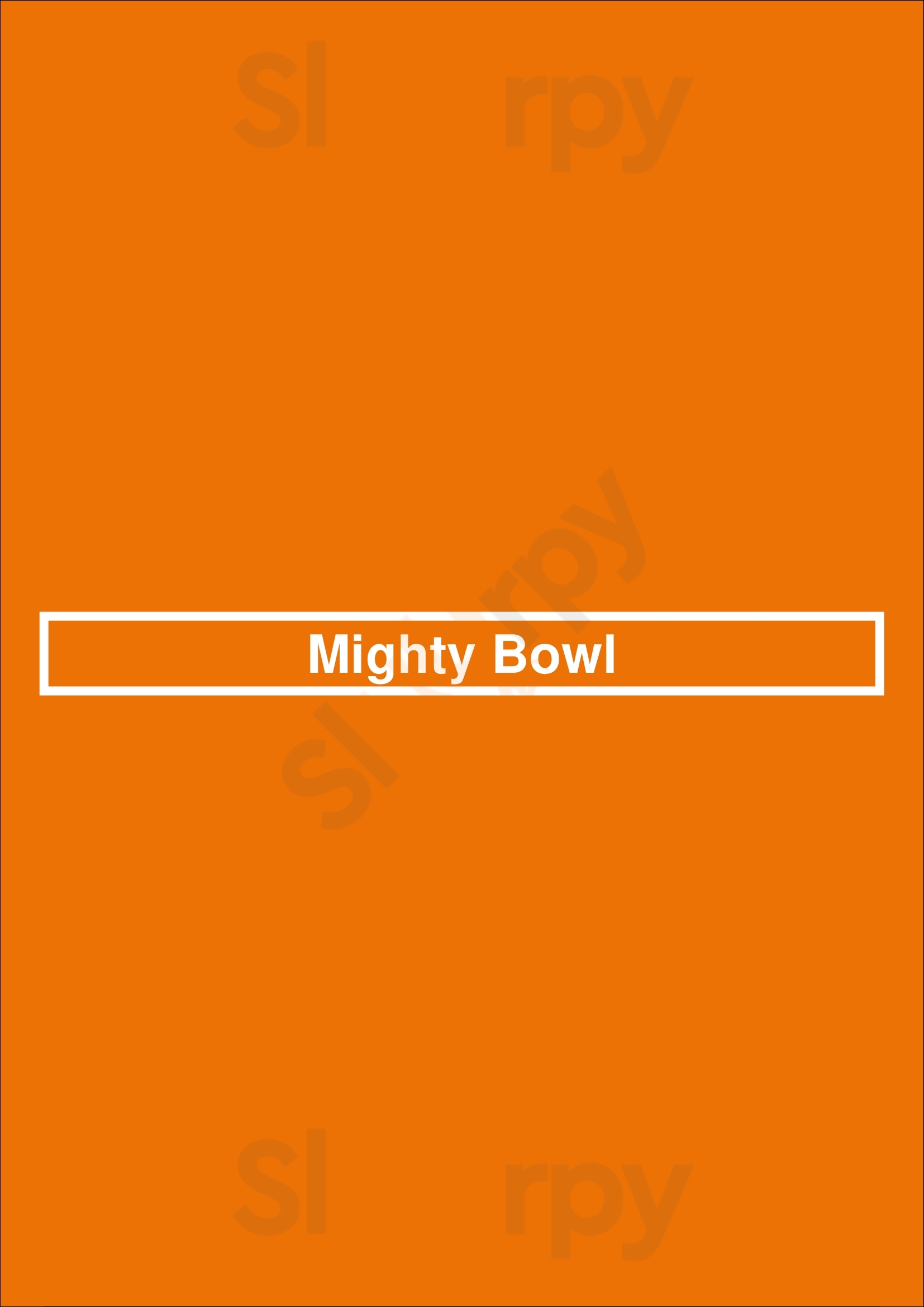 Main Menu - Mighty Bowl
