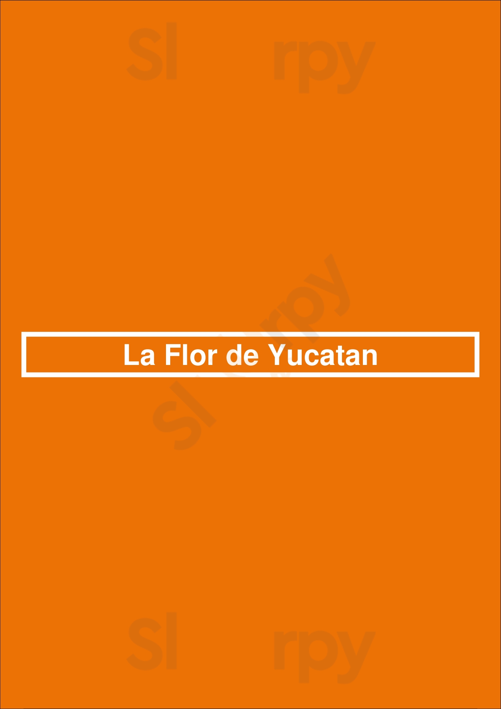 La Flor De Yucatan Los Angeles Menu - 1