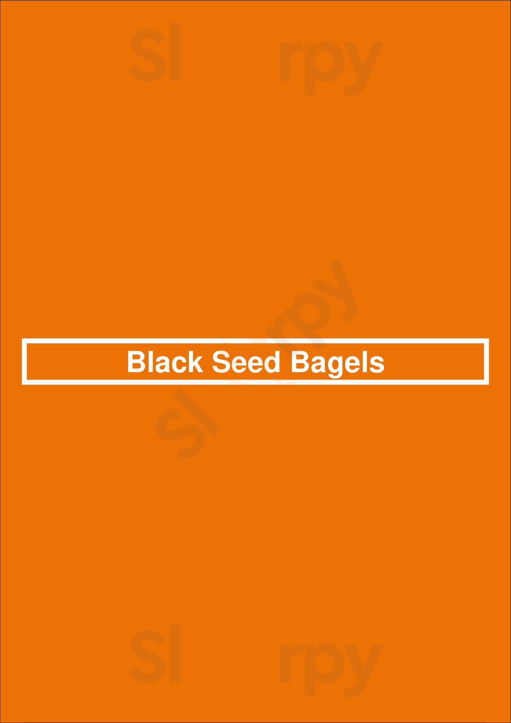Main Menu - Black Seed Bagels