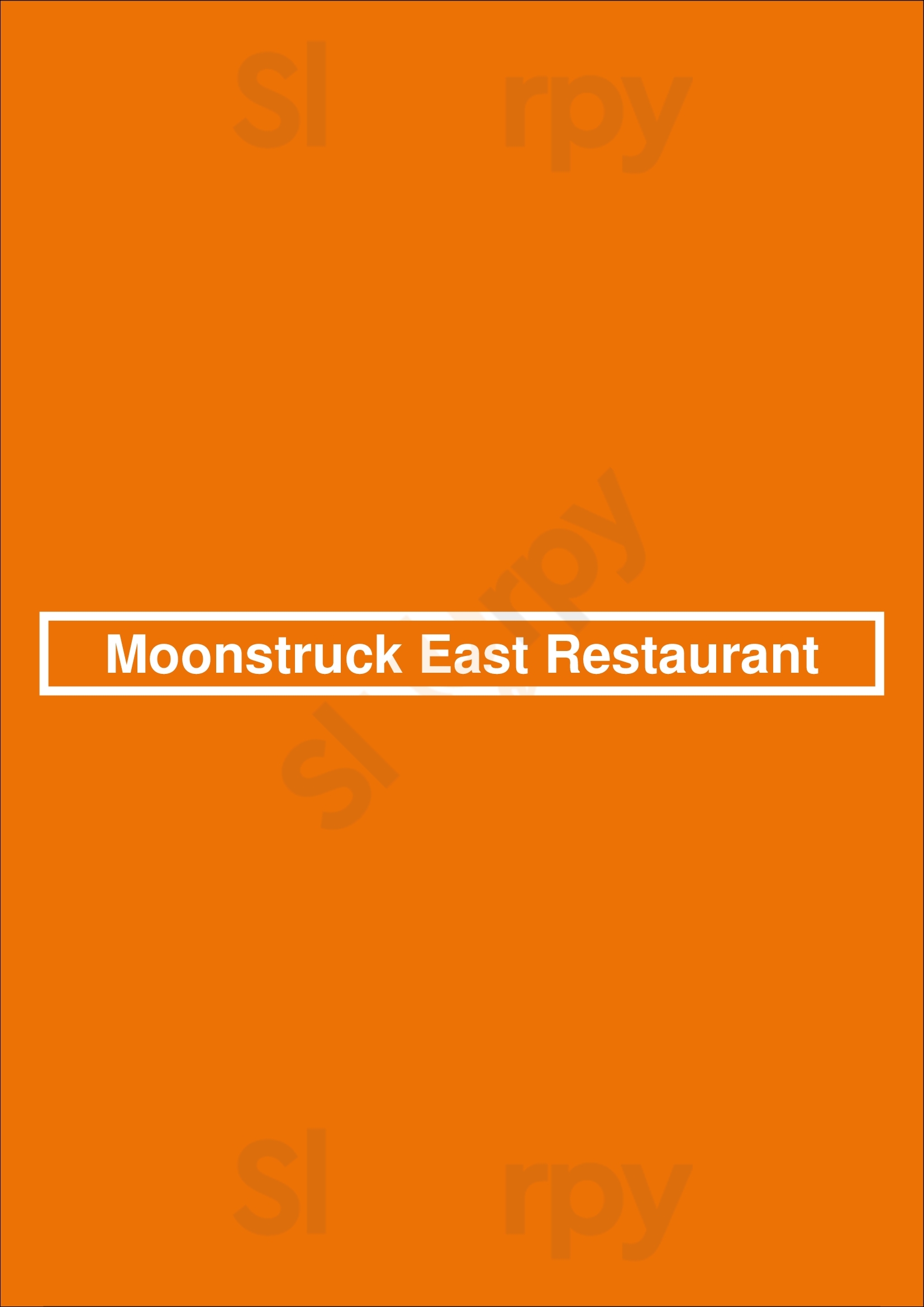 Main Menu - Moonstruck East Restaurant
