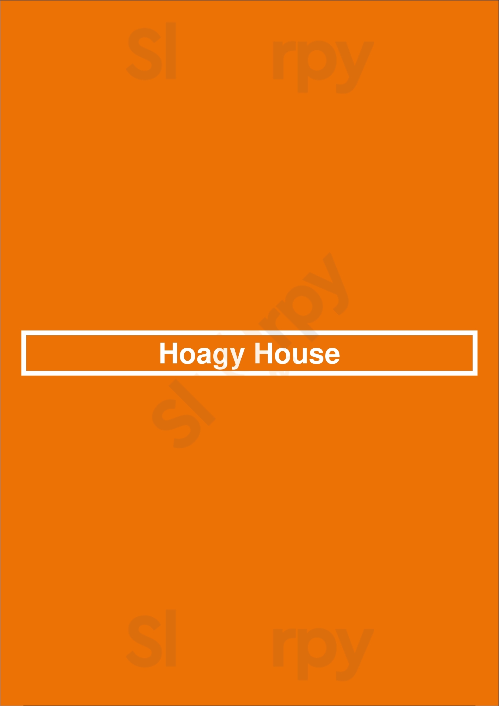 Hoagy House Chicago Menu - 1