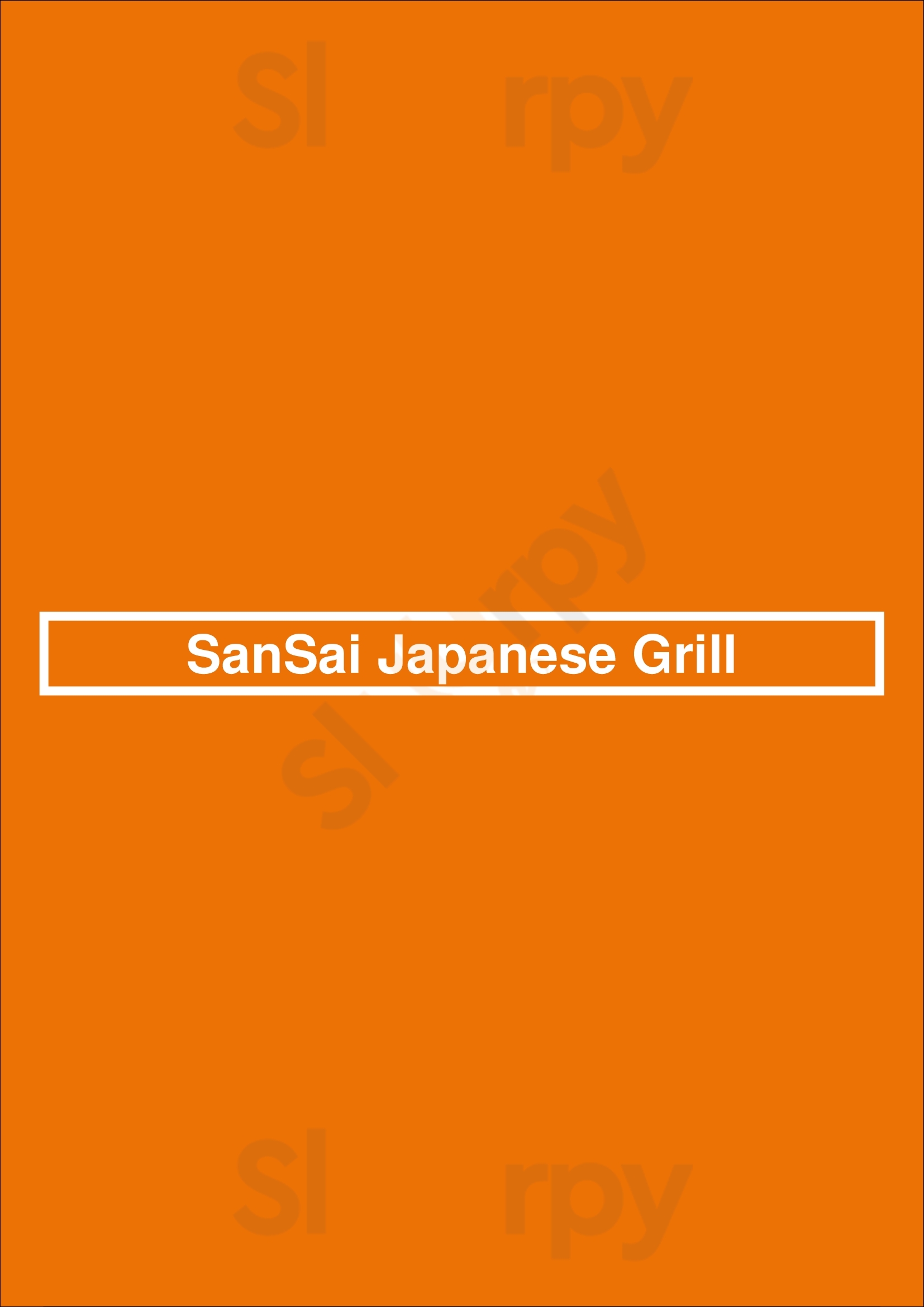 Sansai Japanese Grill Los Angeles Menu - 1