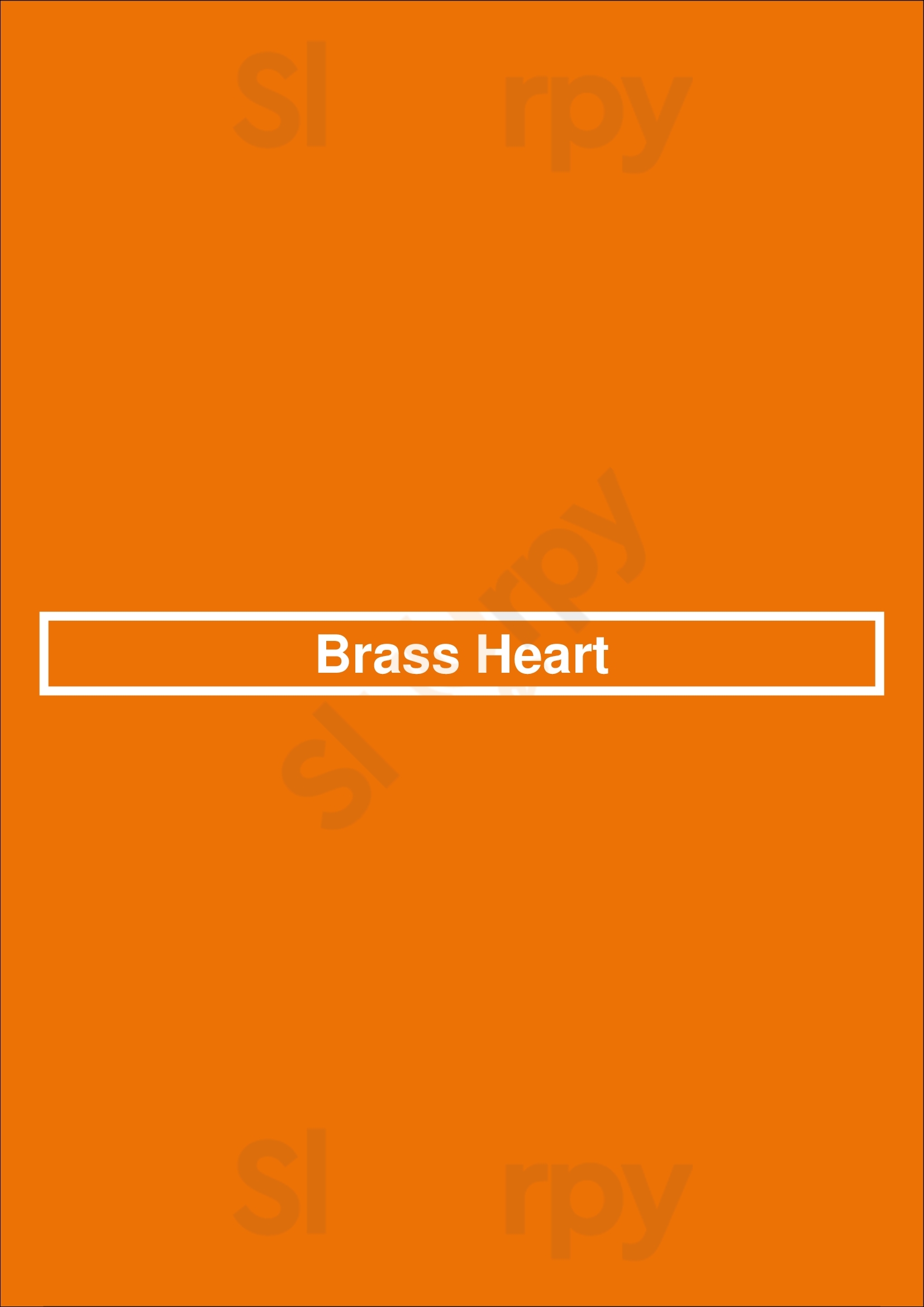 Brass Heart Chicago Menu - 1