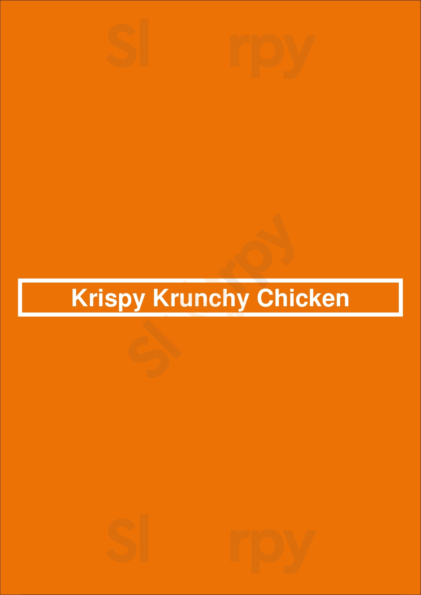 Krispy Krunchy Chicken Chicago Menu - 1