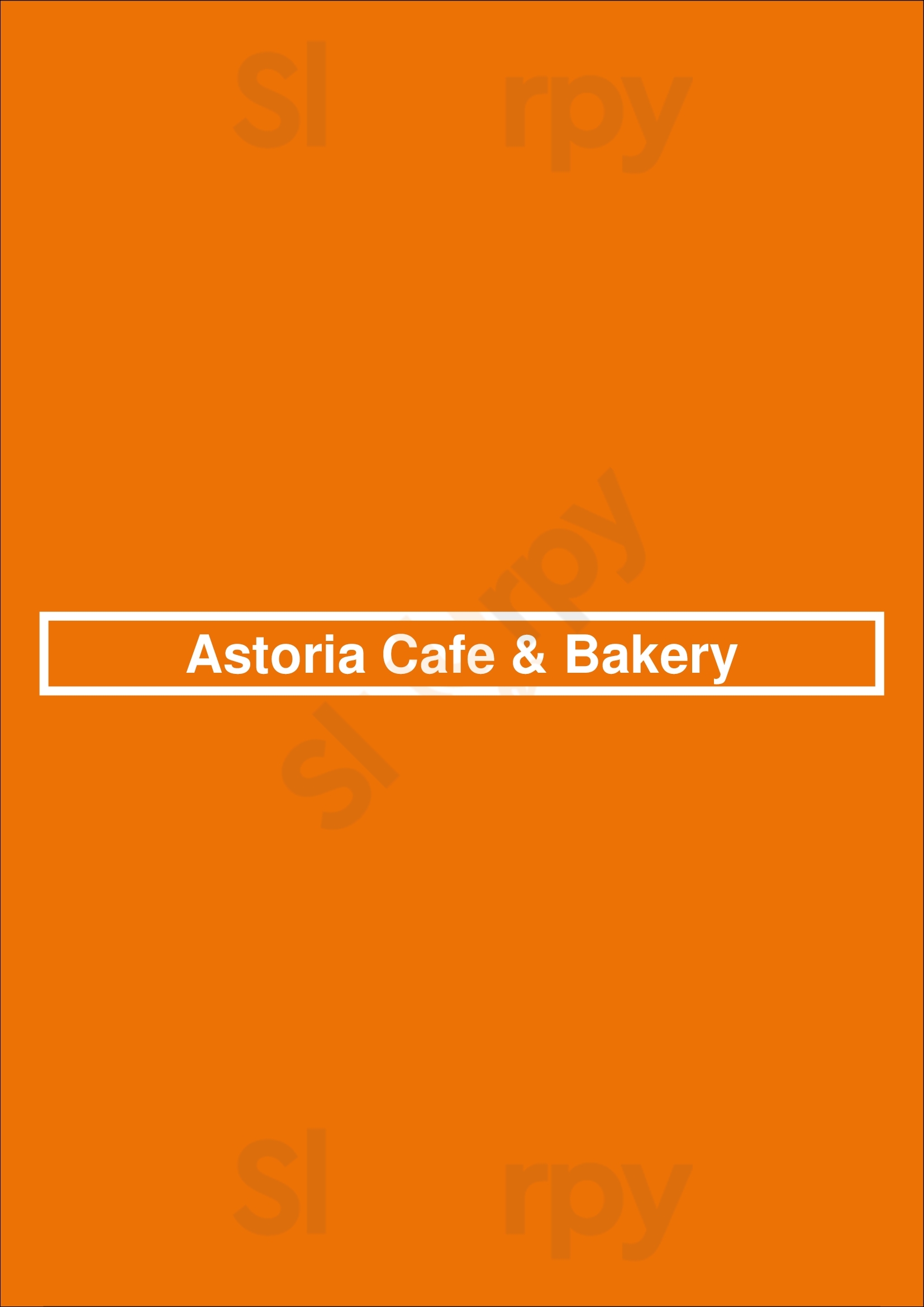 Astoria Cafe & Bakery Chicago Menu - 1