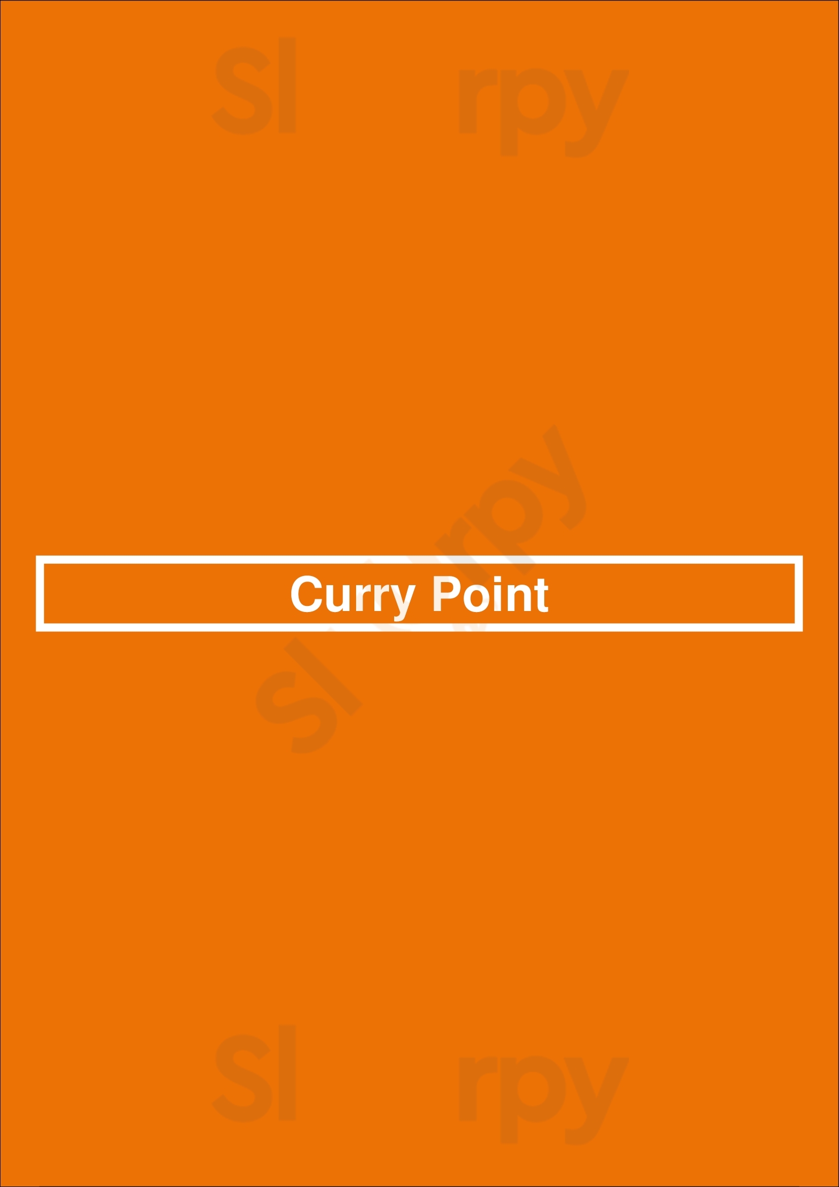 Main Menu - Curry Point