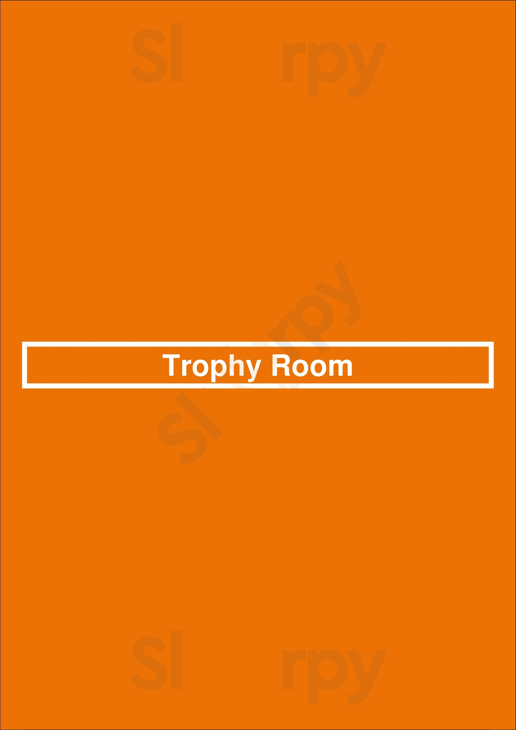 Trophy Room Chicago Menu - 1