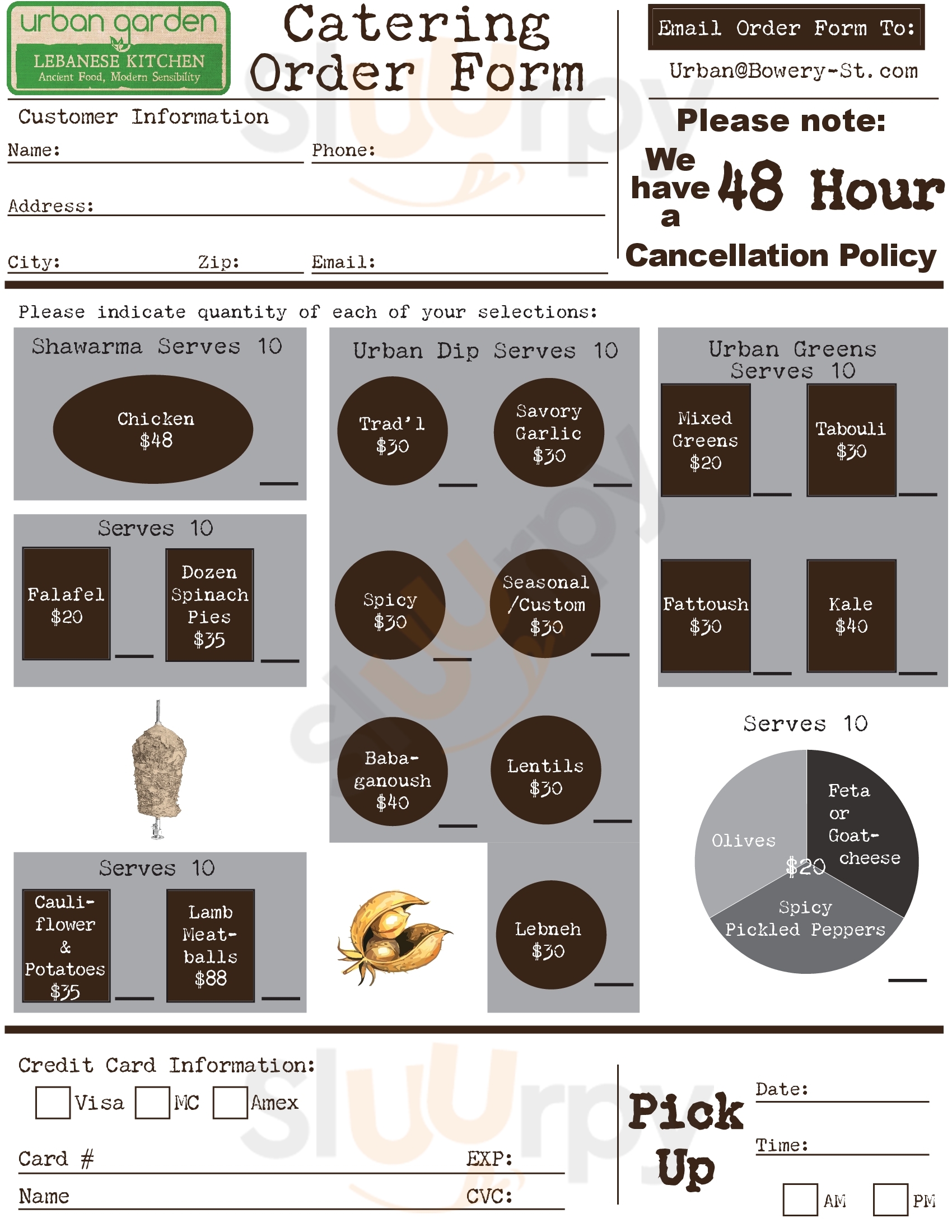 Urban Garden Los Angeles Menu - 1