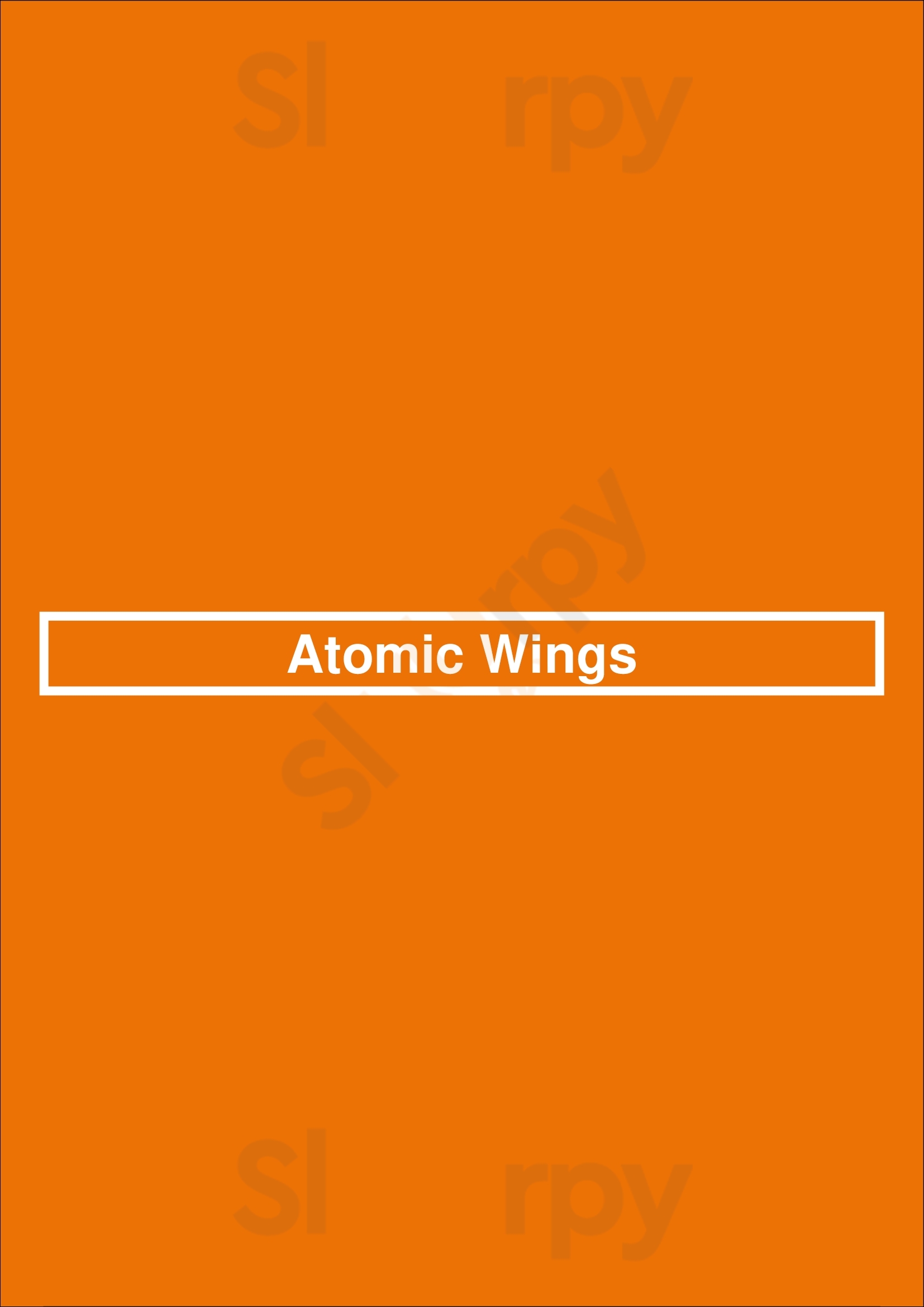Main Menu - Atomic Wings
