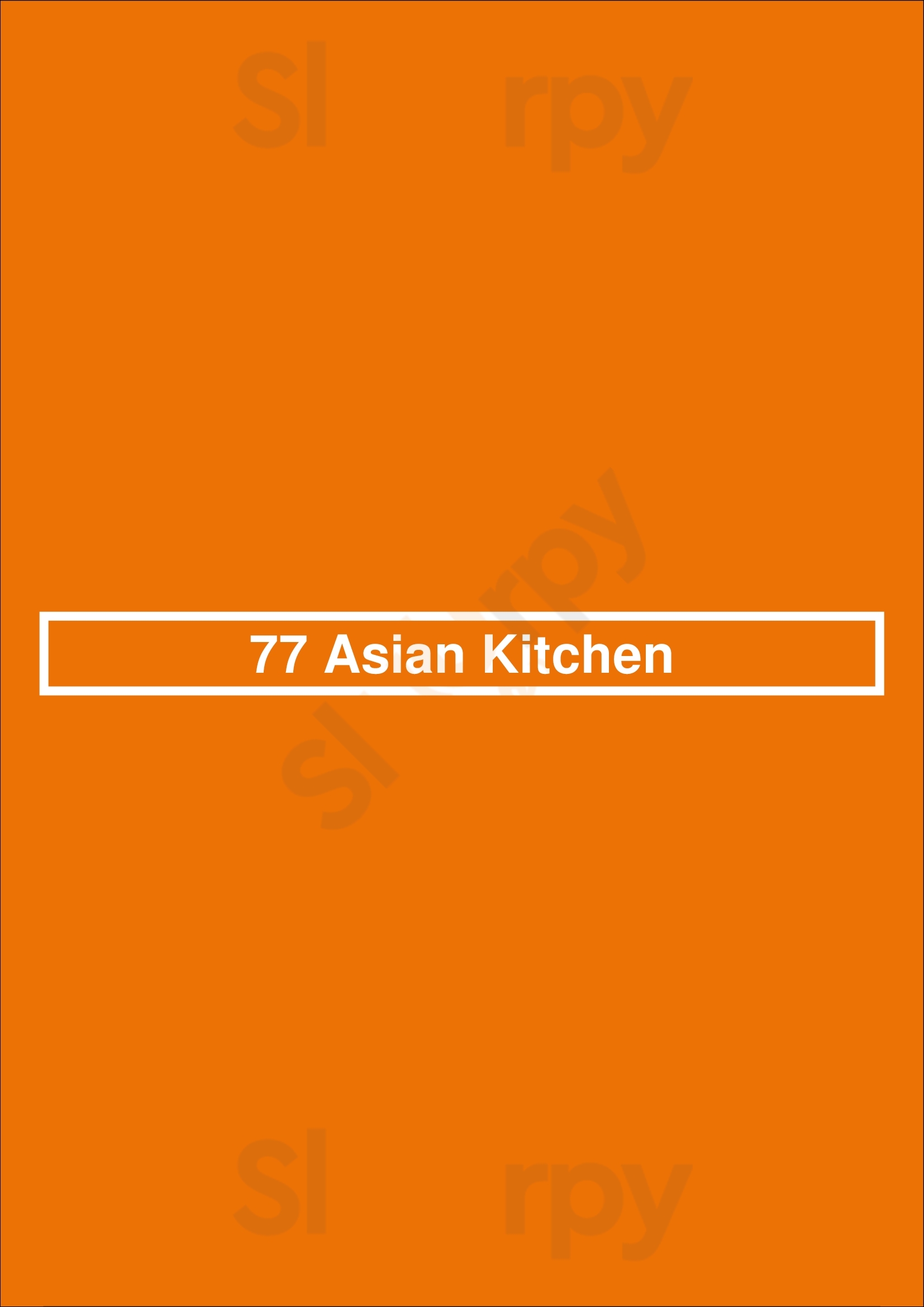 77 Asian Kitchen Los Angeles Menu - 1