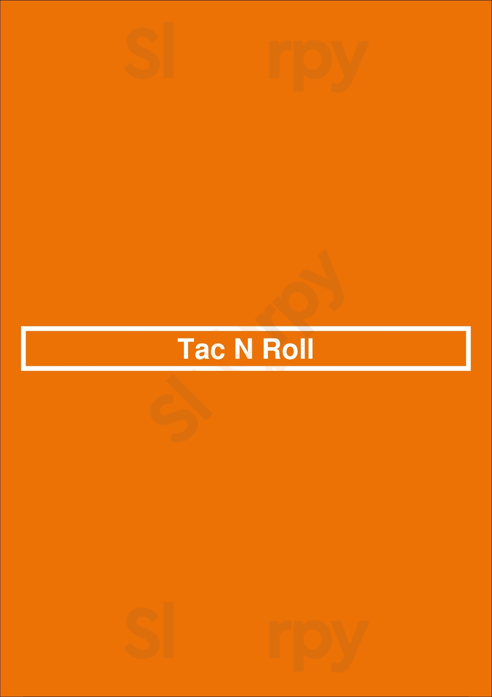 Tac N Roll New York City Menu - 1