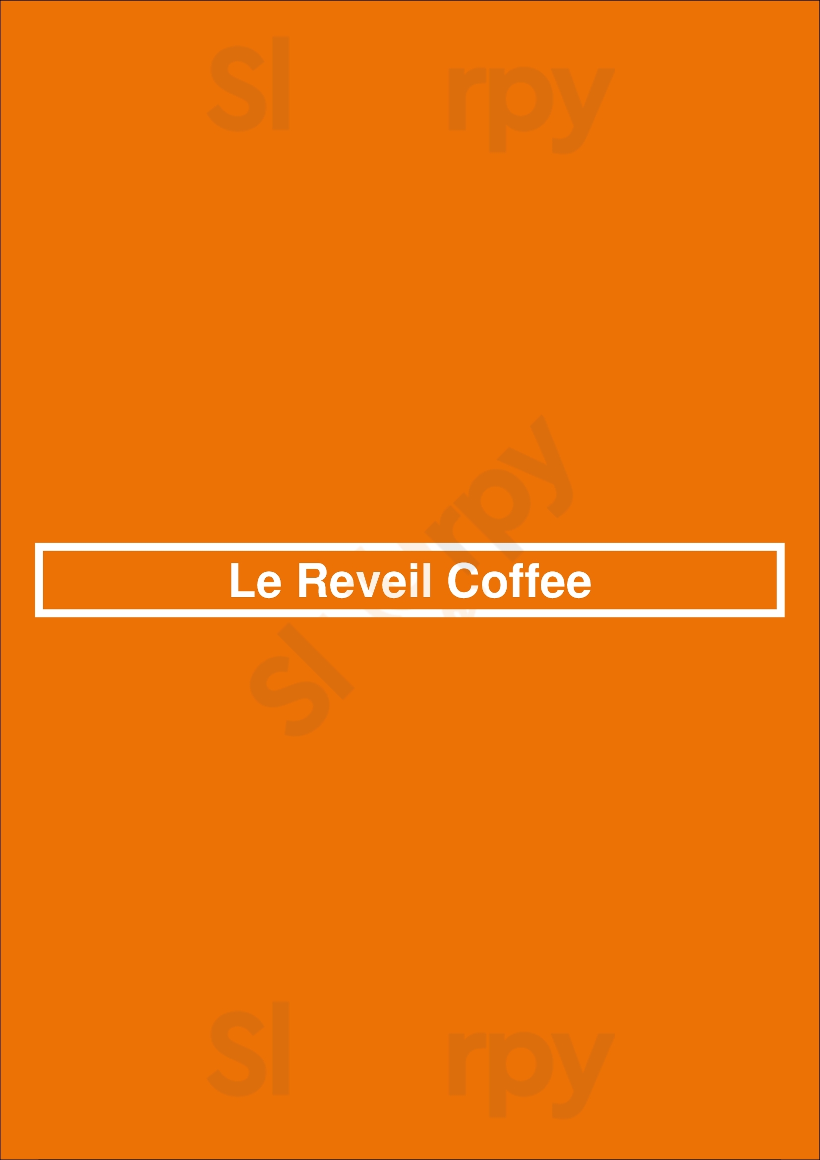 Le Reveil Coffee New York City Menu - 1
