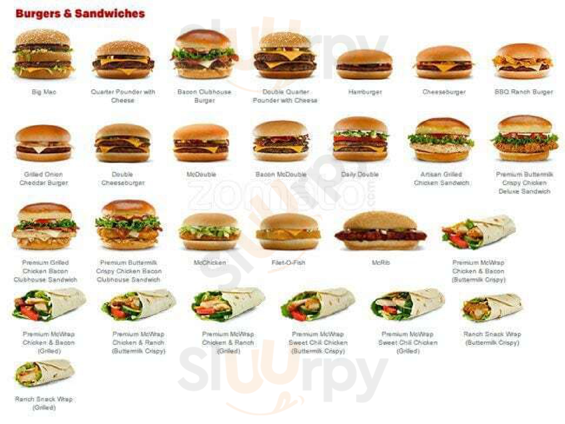 Mcdonalds New York City Menu - 1