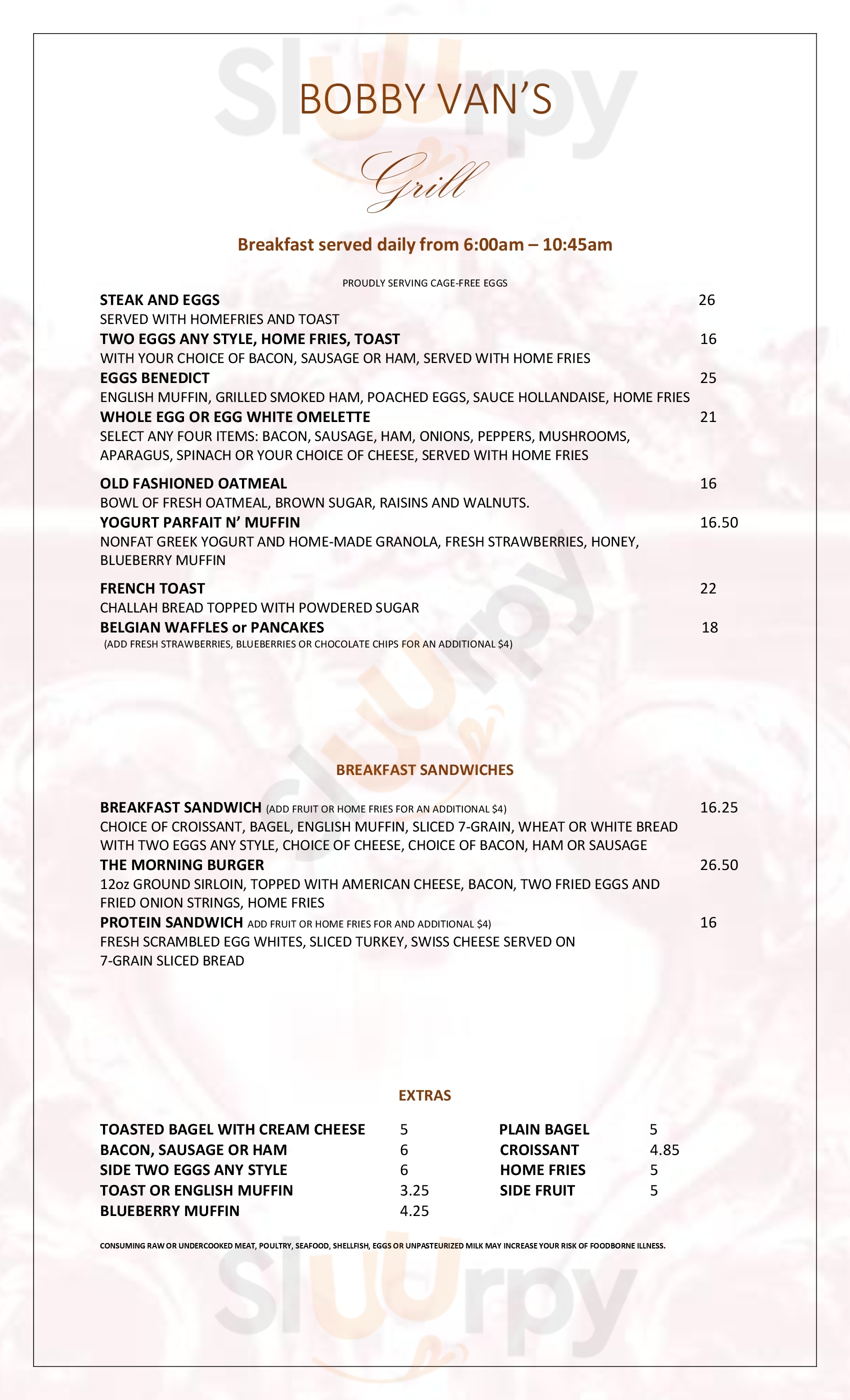 Main Menu - Soho Bistro