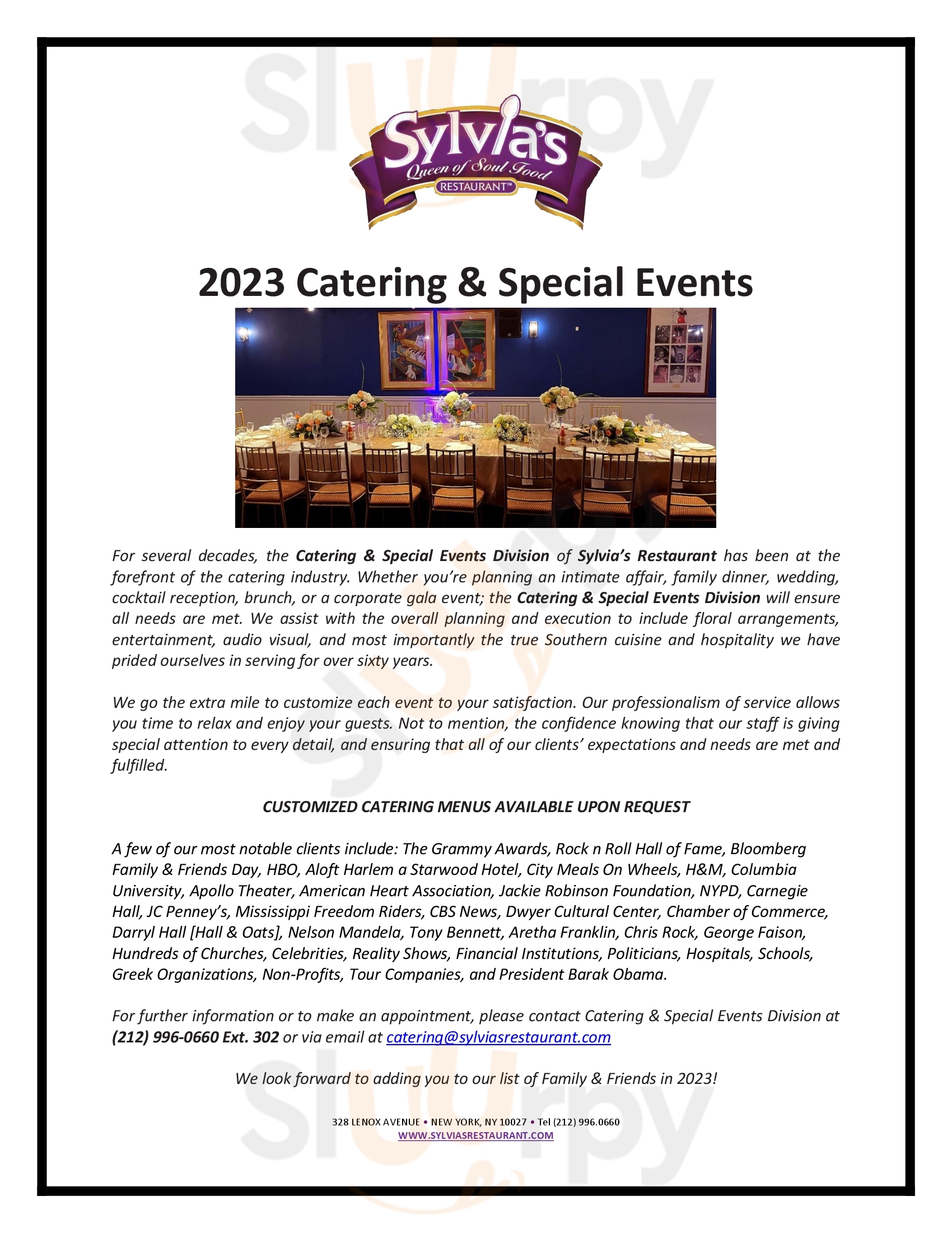 Main Menu - Soul Food Cafe