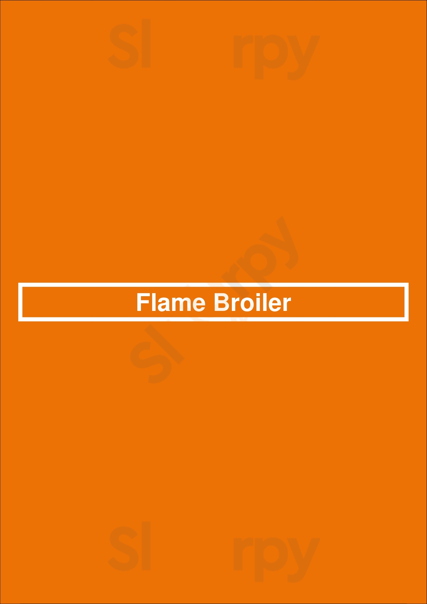 Flame Broiler Los Angeles Menu - 1