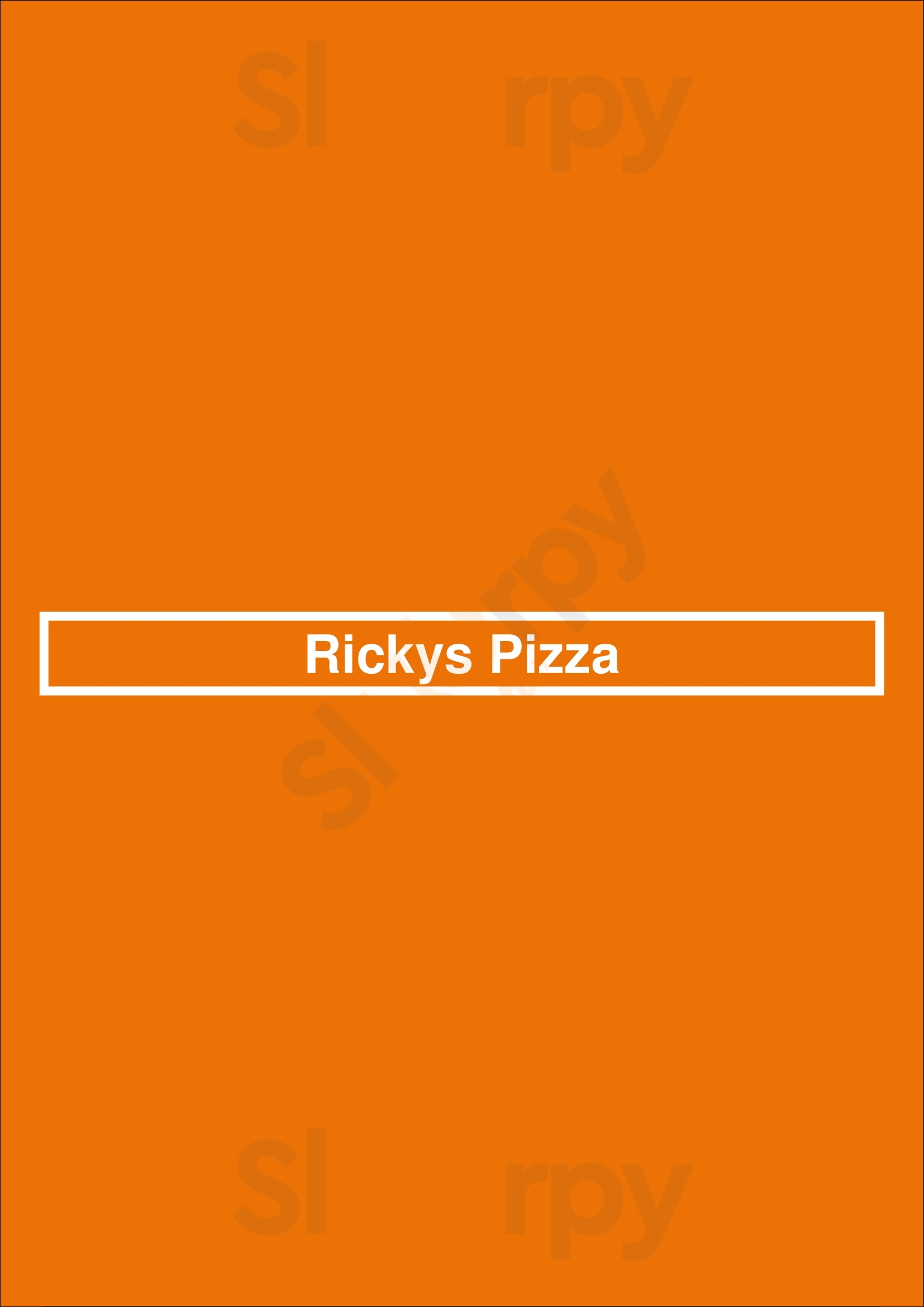 Main Menu - Rickys Pizza