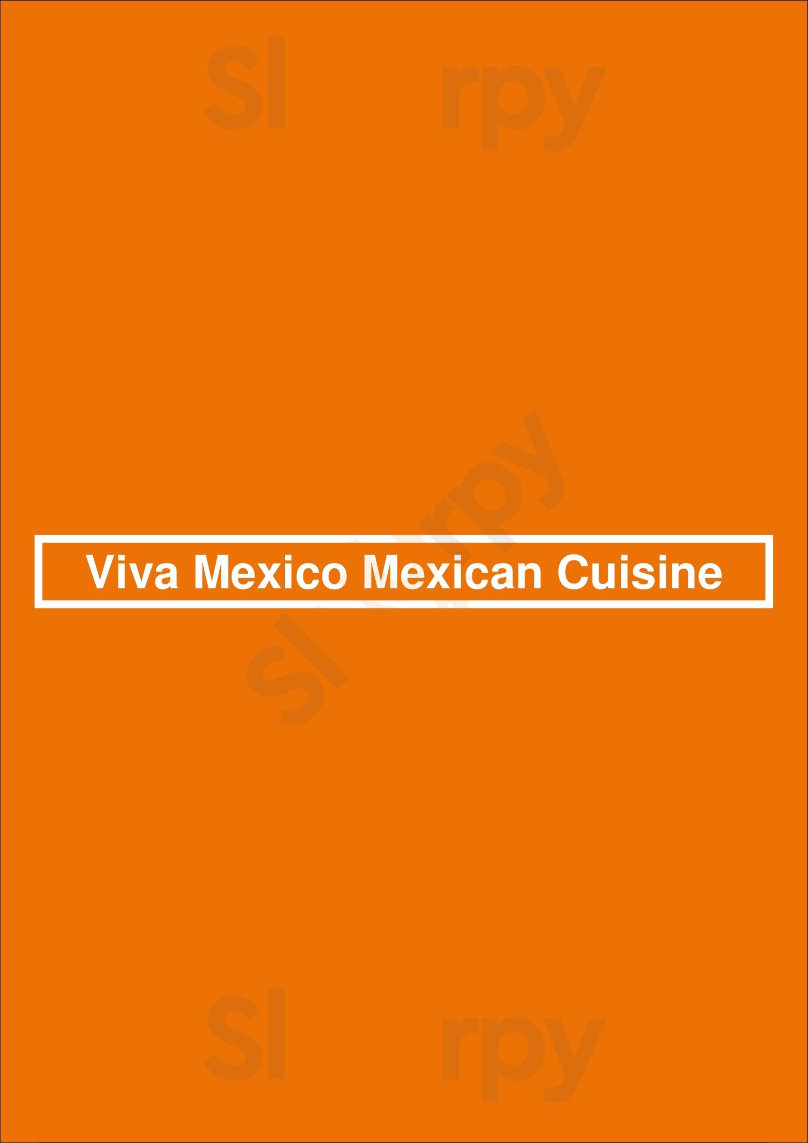 Viva Mexico Mexican Cuisine New York City Menu - 1