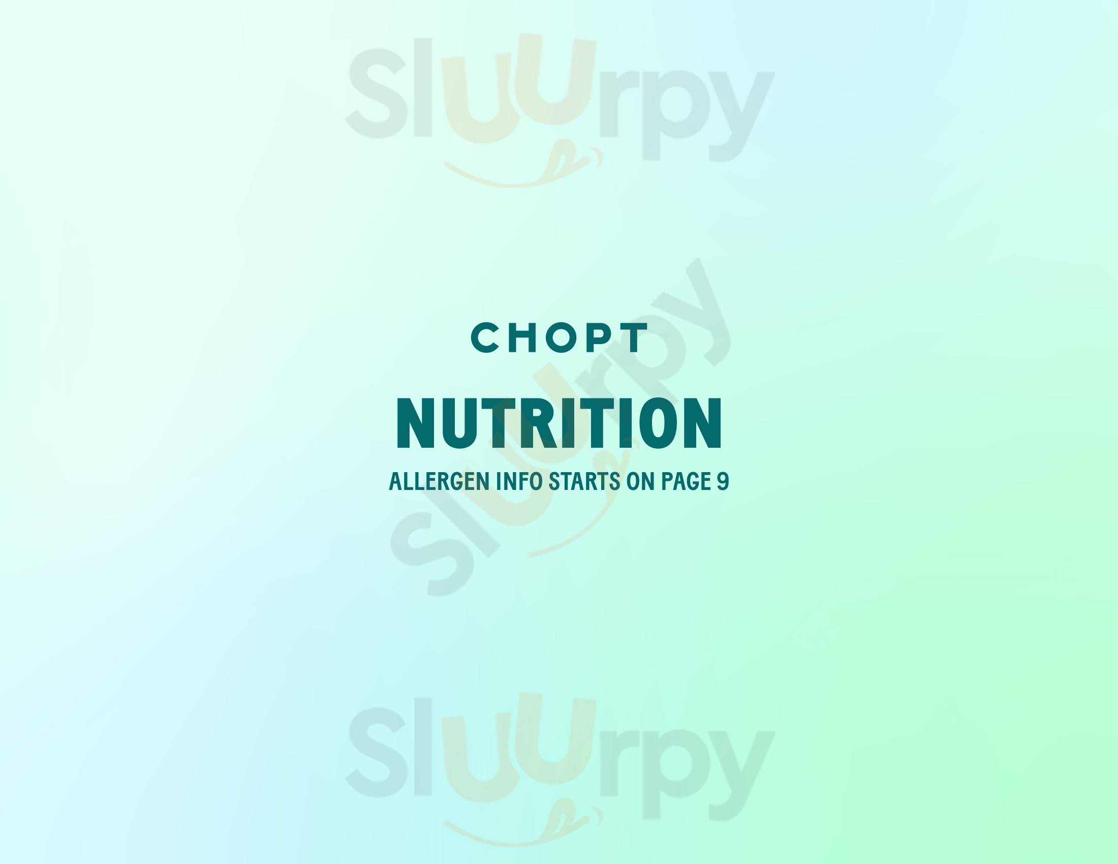 Main Menu - Chopt Creative Salad Co