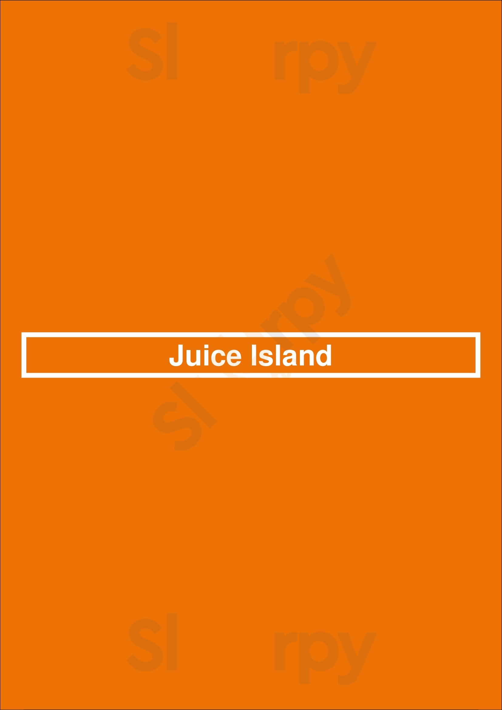 Main Menu - Juice Island