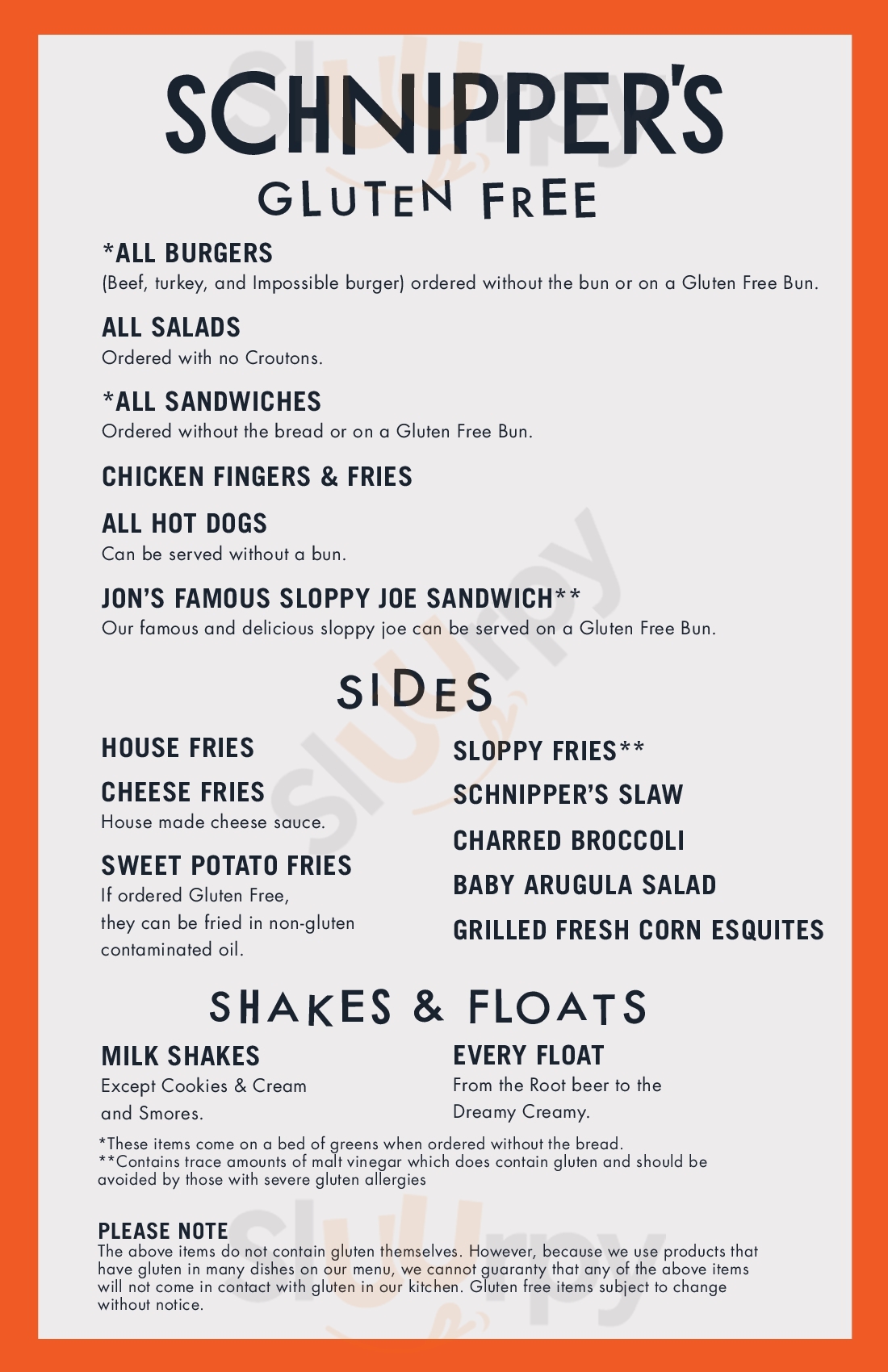 Main Menu - Tuck Shop