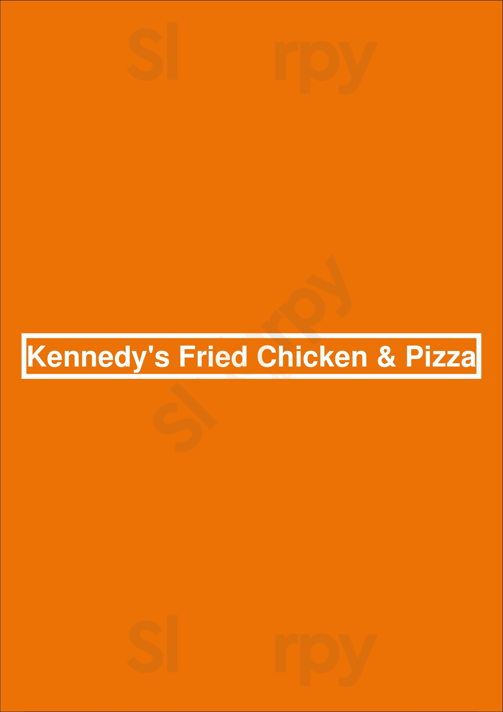 Main Menu - Kennedy's Fried Chicken & Pizza