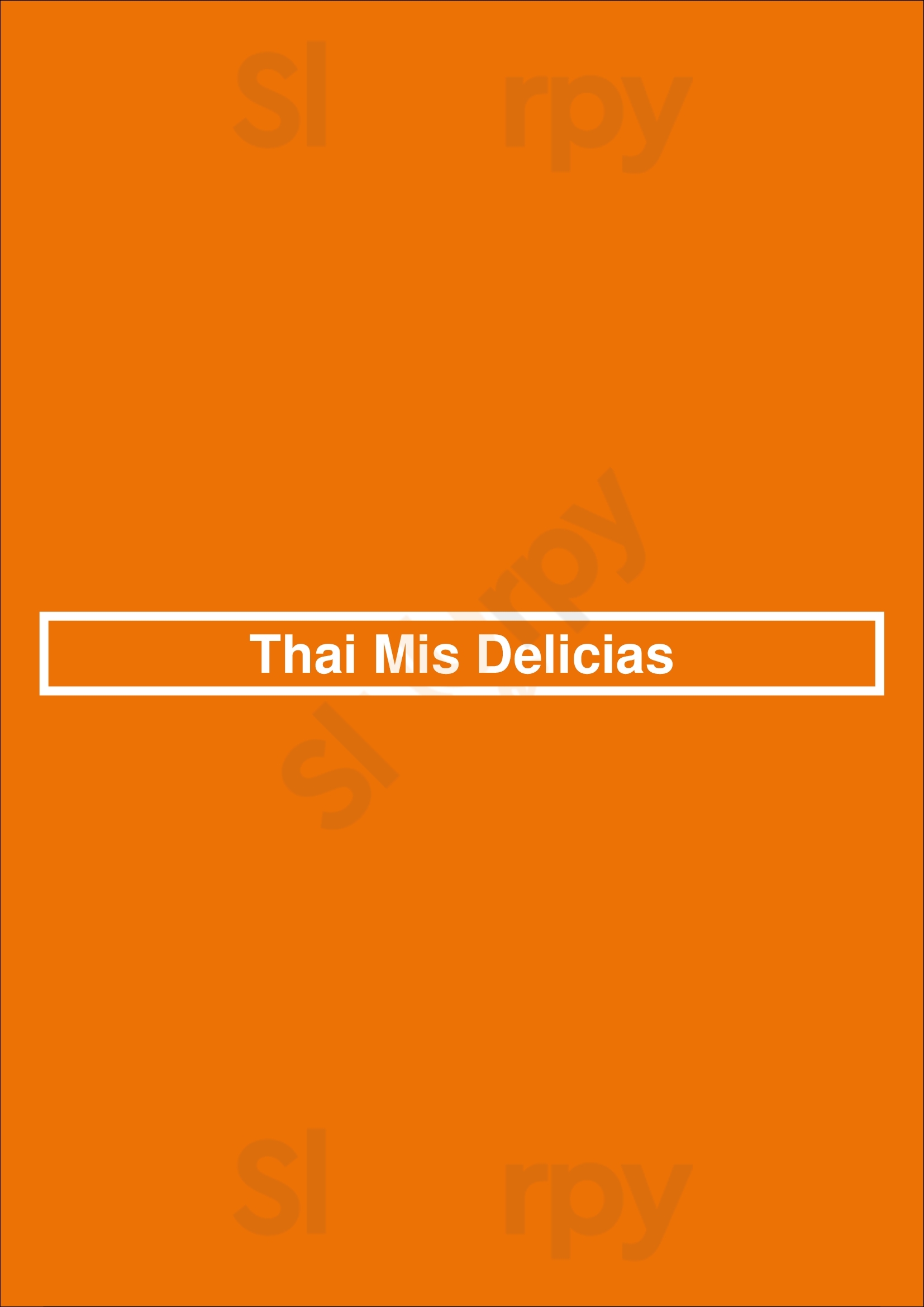 Thai Mis Delicias New York City Menu - 1