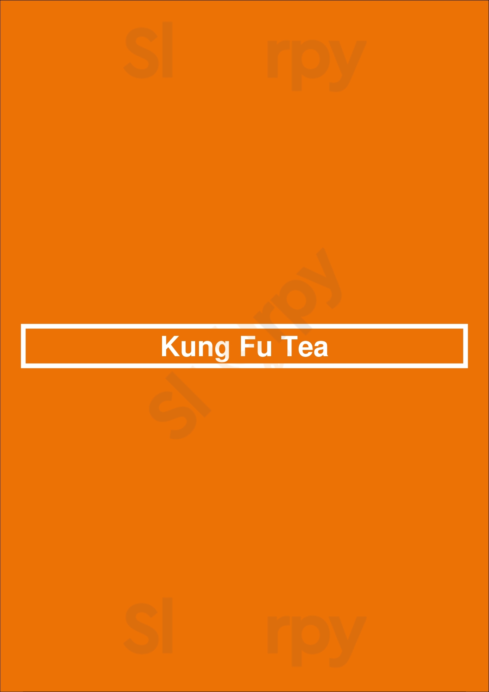 Kung Fu Tea New York City Menu - 1