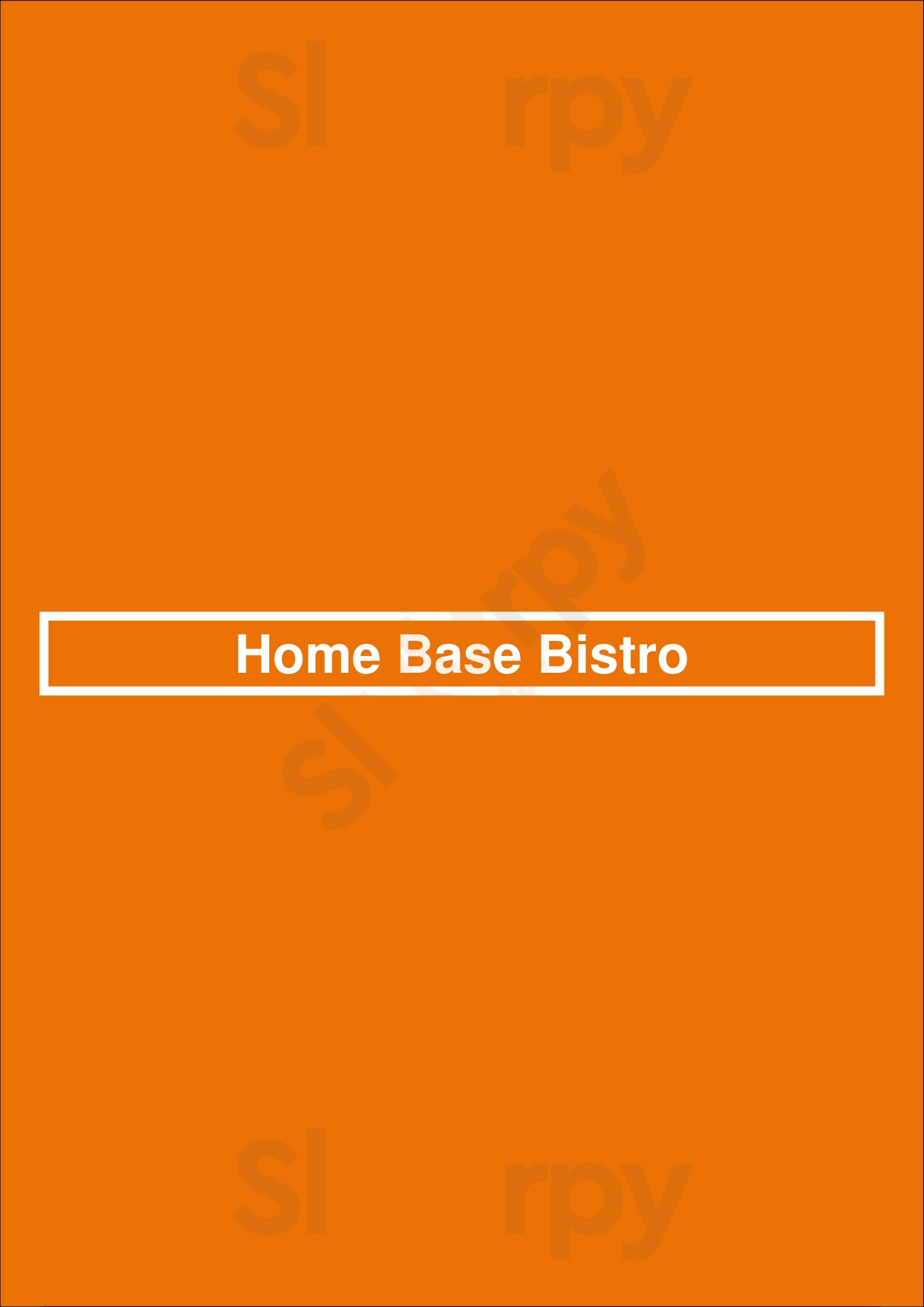 Home Base Bistro New York City Menu - 1