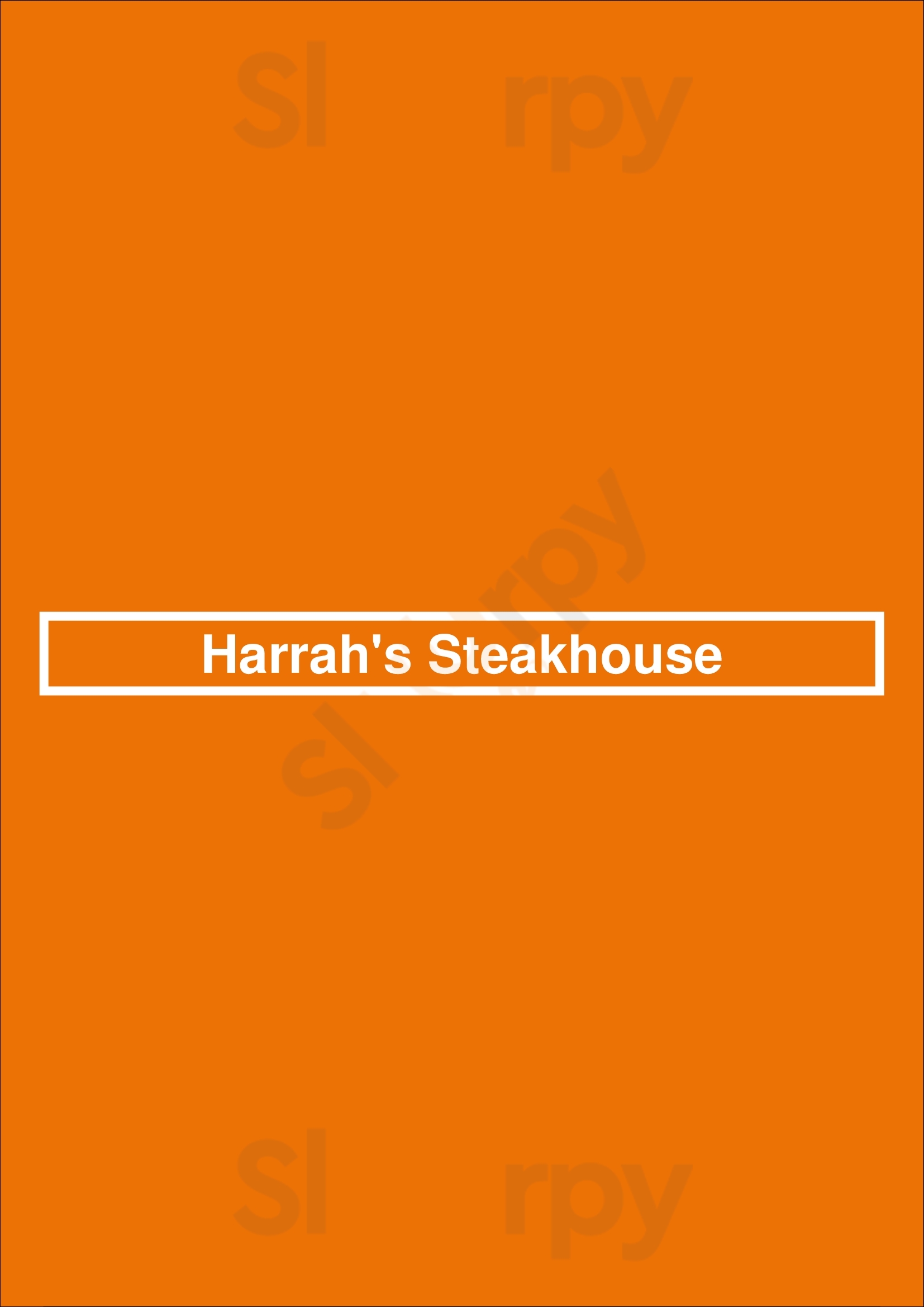 Harrah's Steakhouse Reno Menu - 1