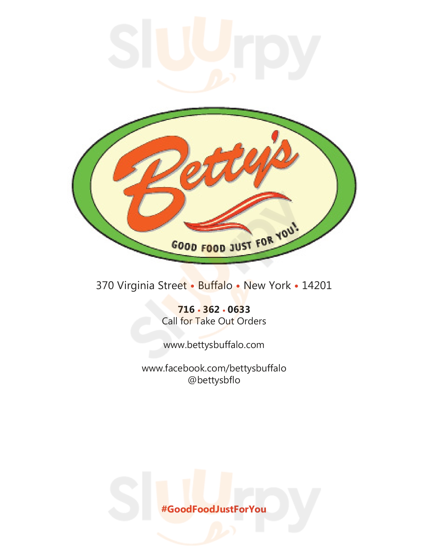 Main Menu - Betty's