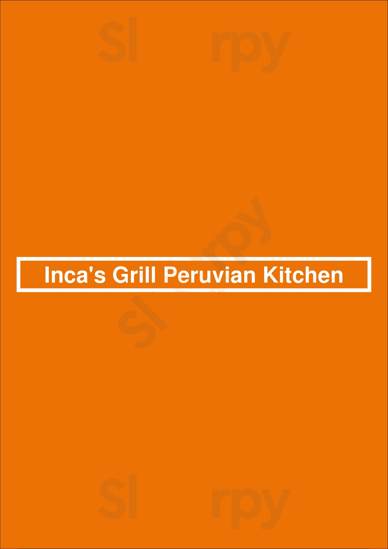 Inca's Grill Peruvian Kitchen Staten Island Menu - 1