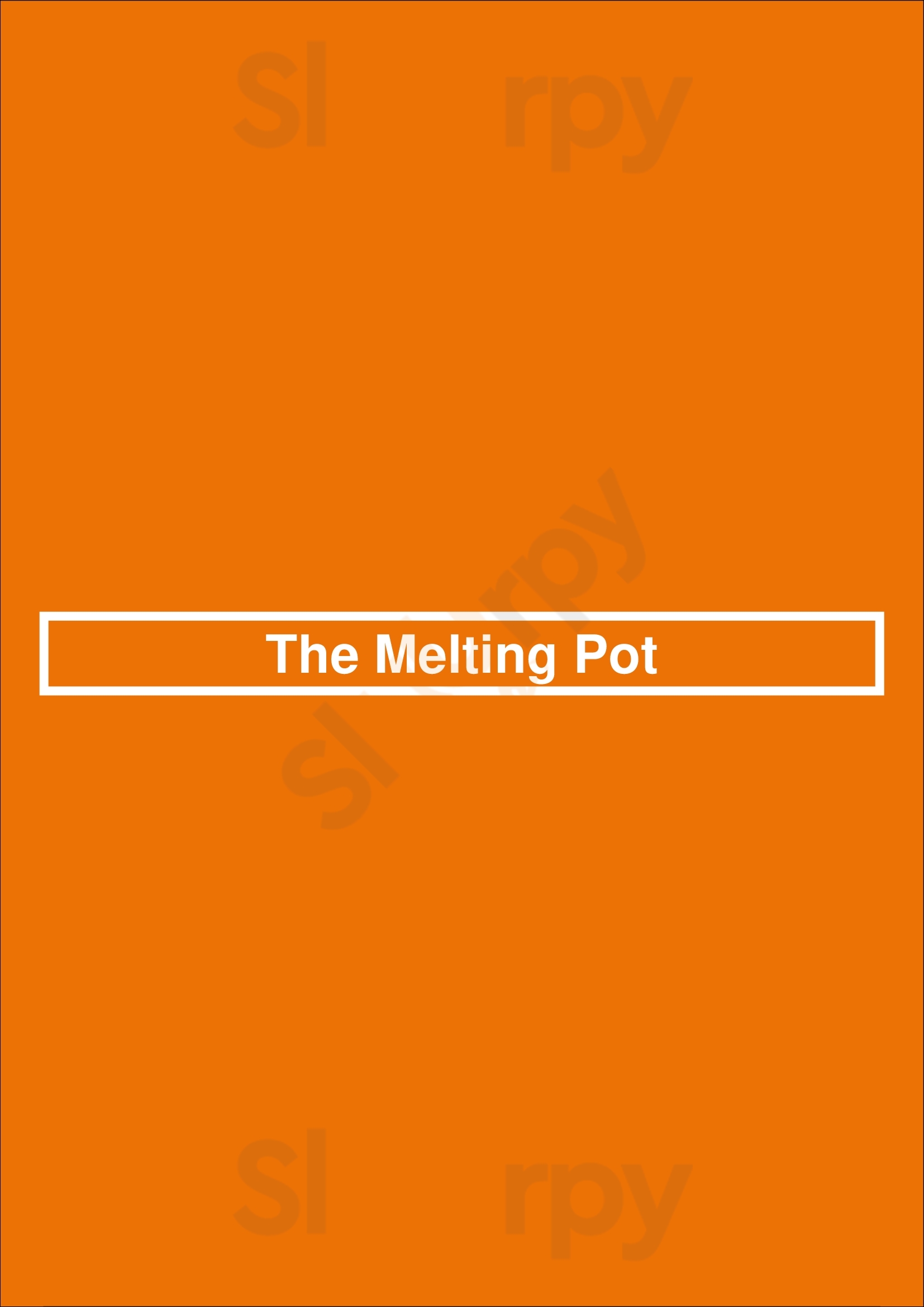 The Melting Pot Buffalo Menu - 1