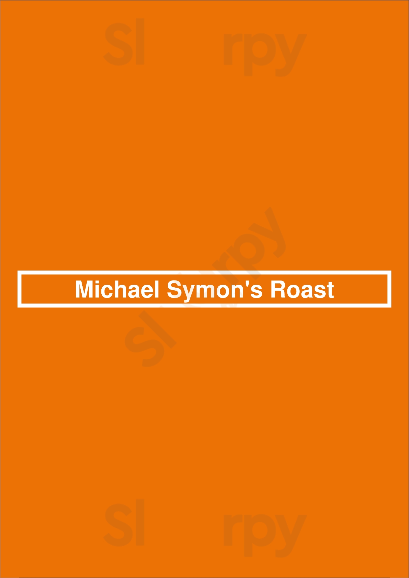 Michael Symon's Roast Detroit Menu - 1