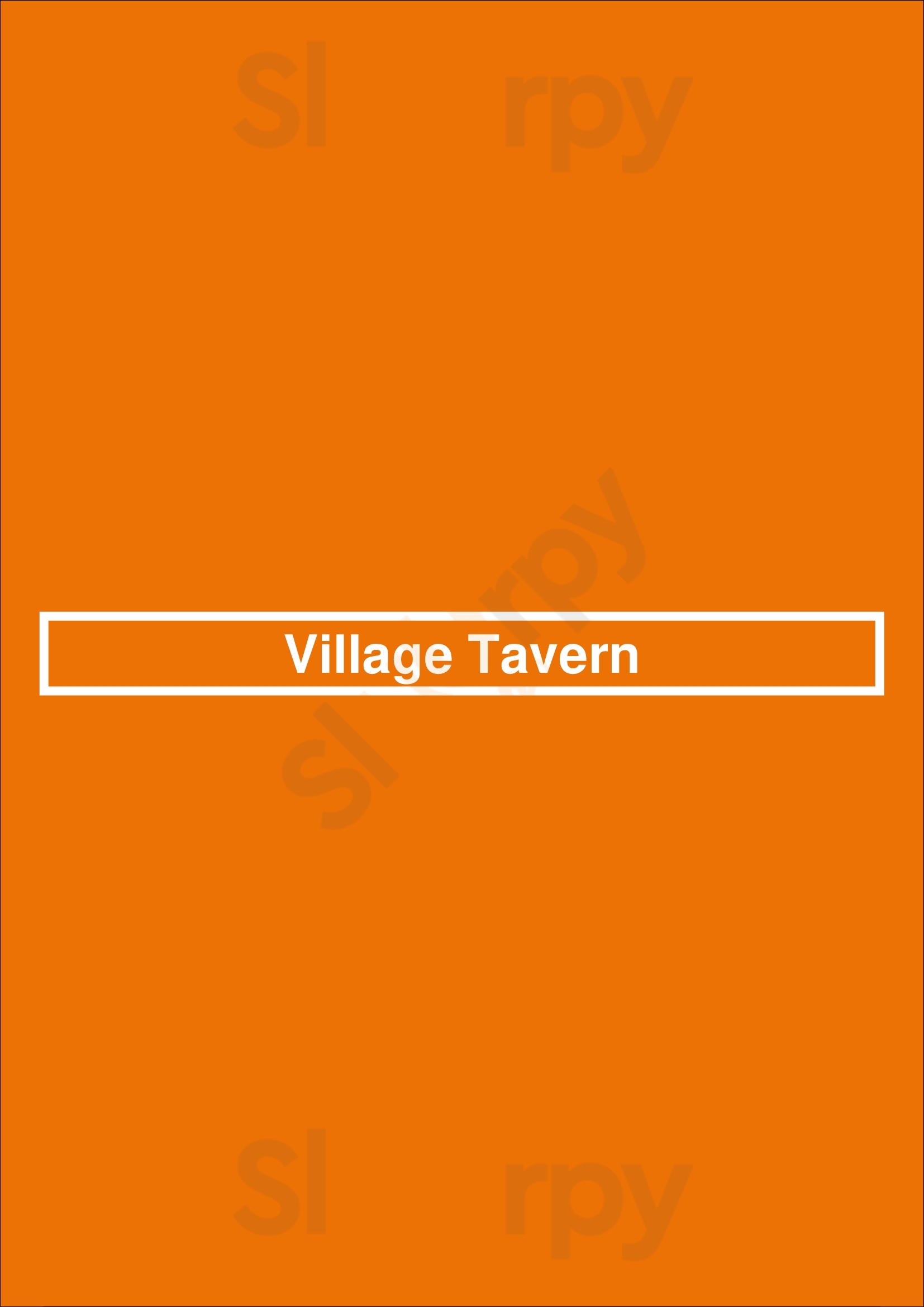 Village Tavern Greensboro Menu - 1
