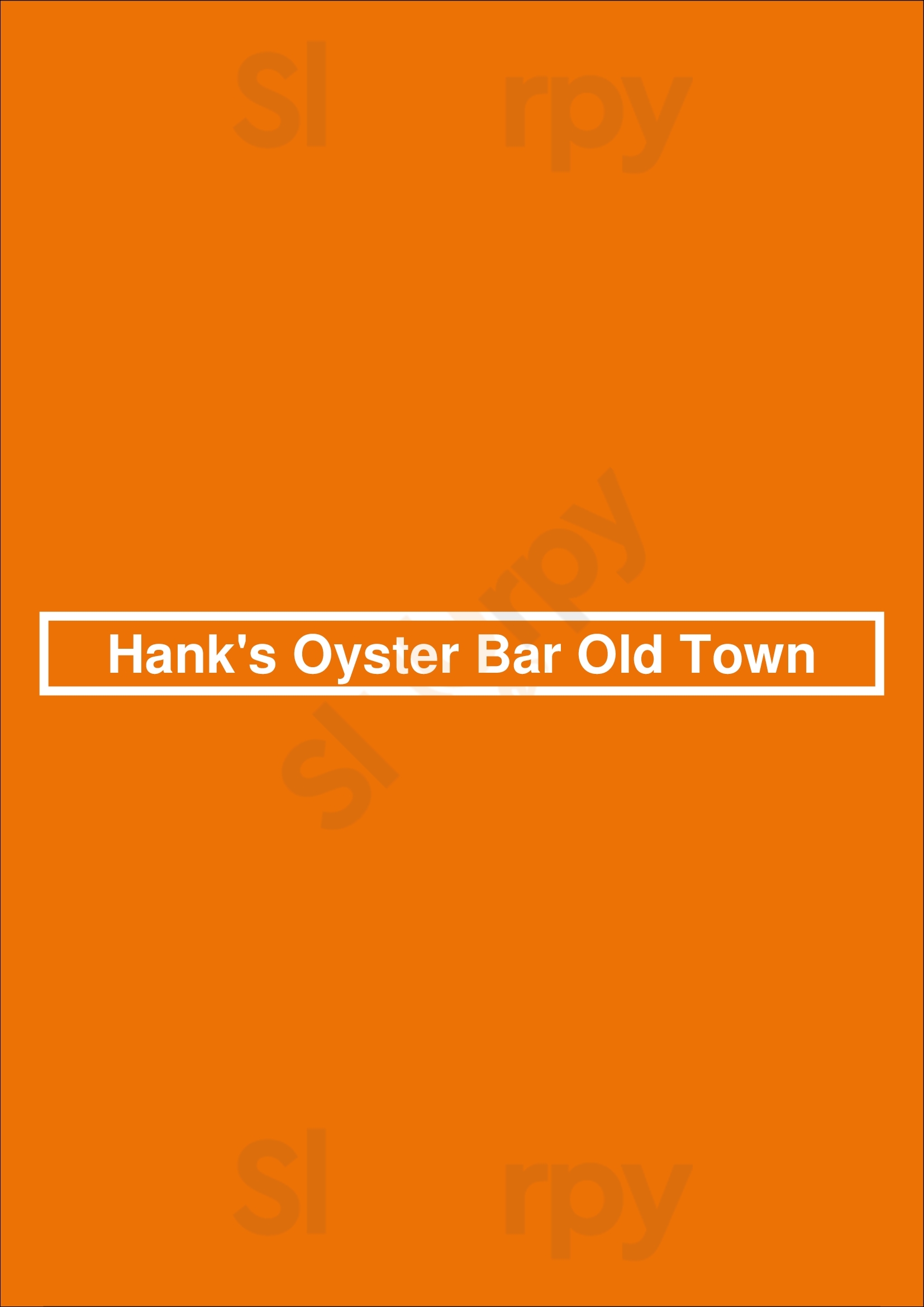 Hank's Oyster Bar Old Town Alexandria Menu - 1