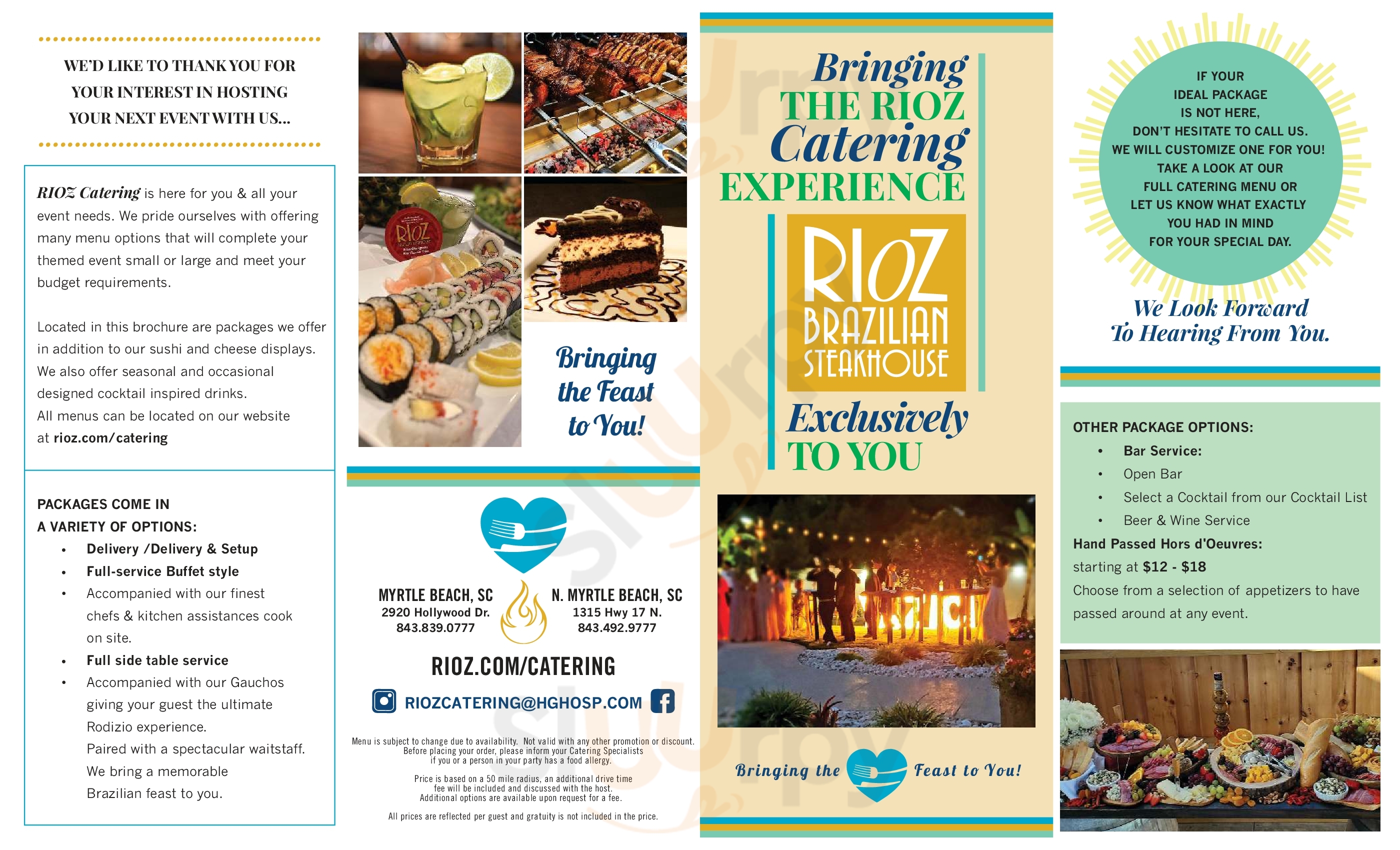 Main Menu - Rioz Brazilian Steakhouse