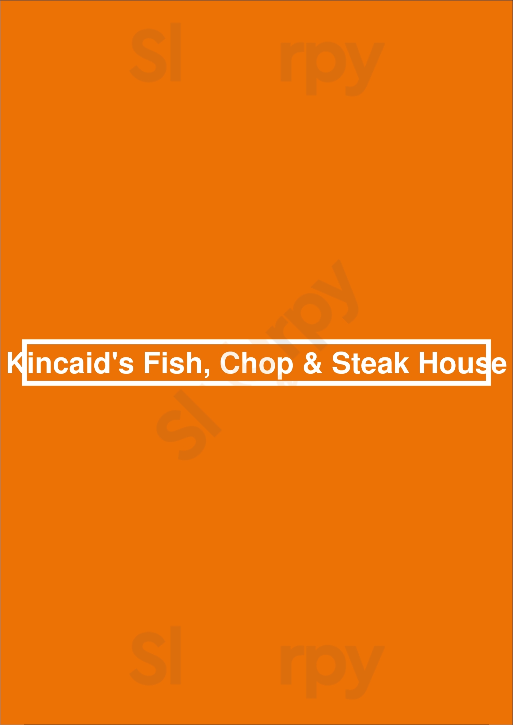 Kincaid's Fish, Chop & Steakhouse Saint Paul Menu - 1