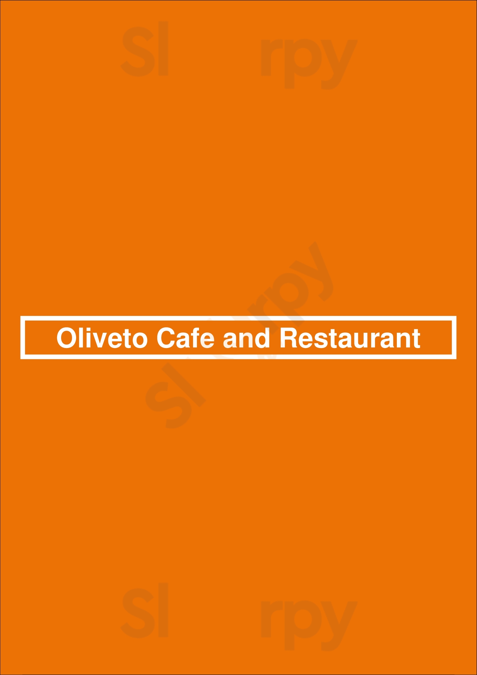 Oliveto Oakland Menu - 1