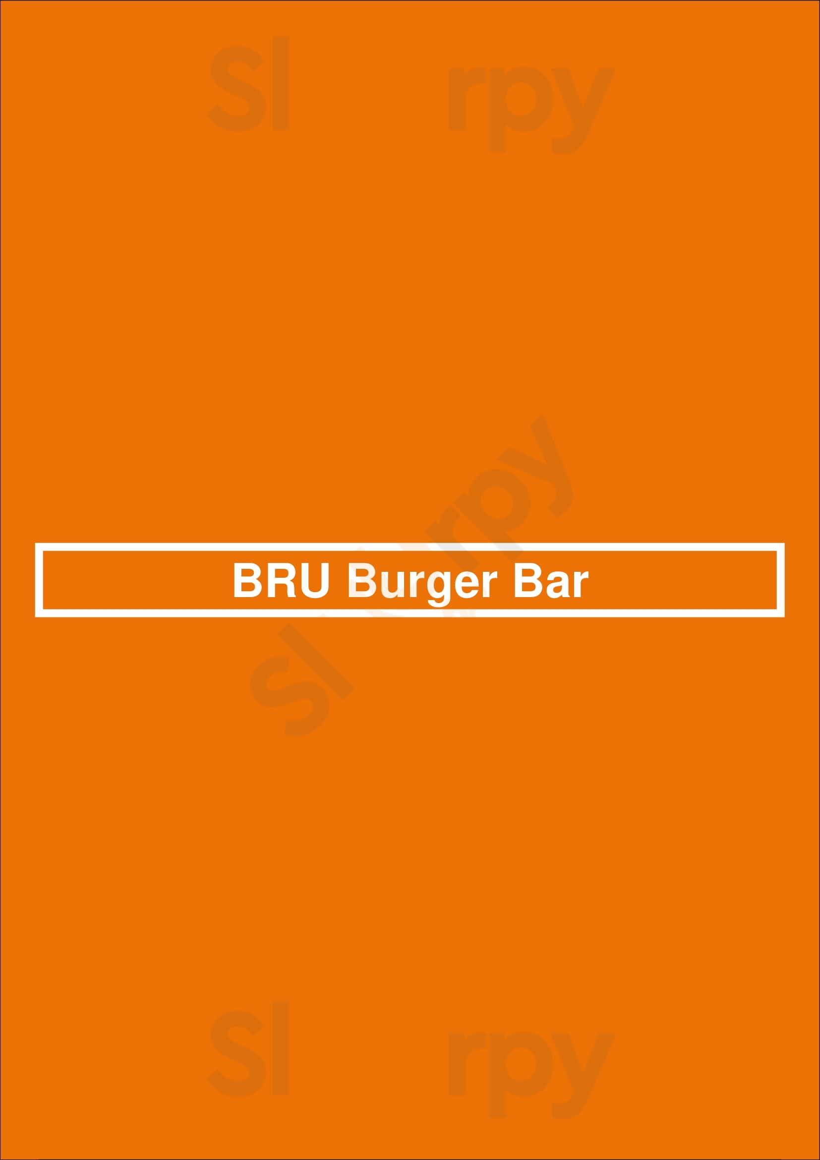 Bru Burger Bar Lexington Menu - 1