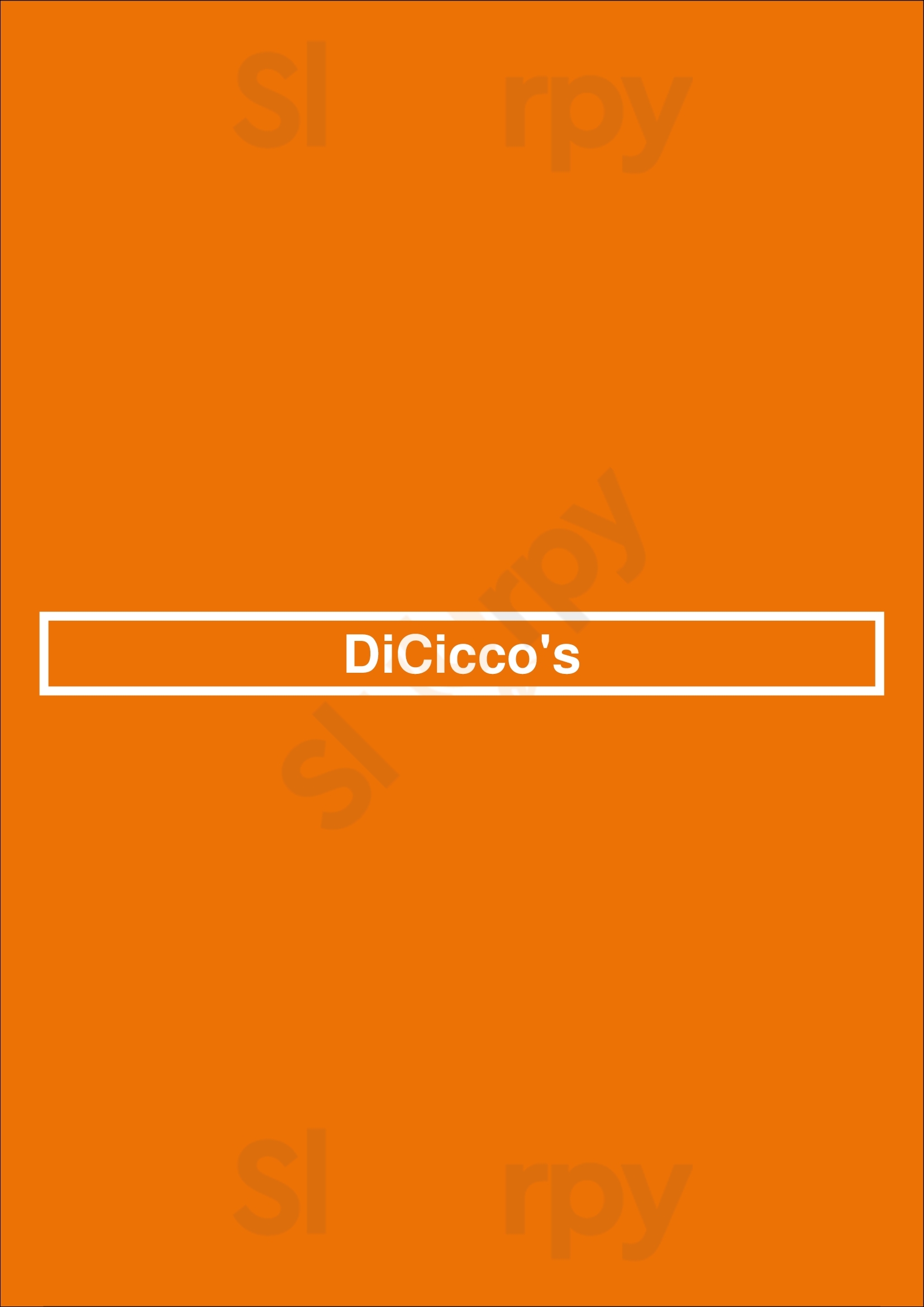 Dicicco's Fresno Menu - 1