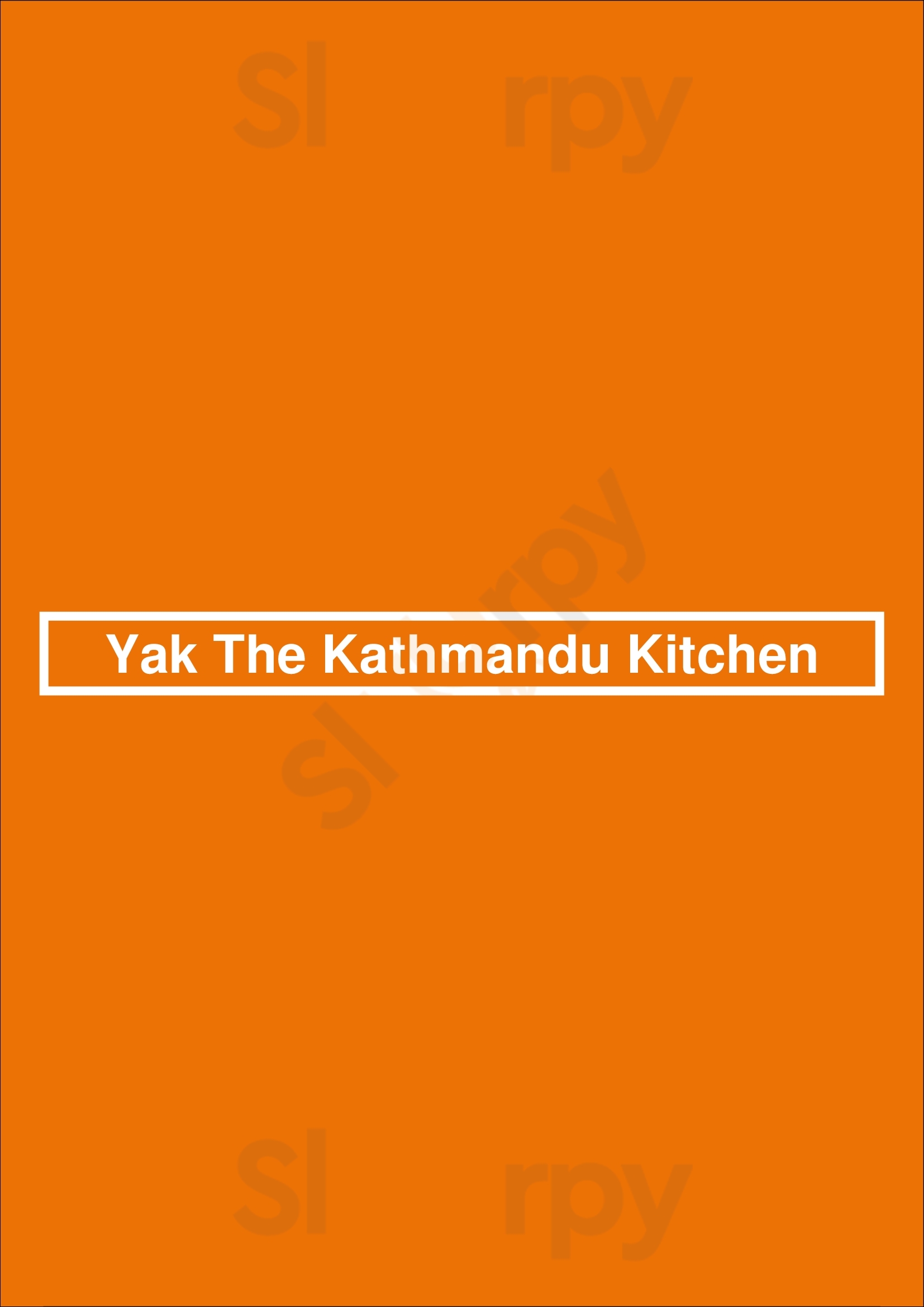 Yak The Kathmandu Kitchen Mobile Menu - 1